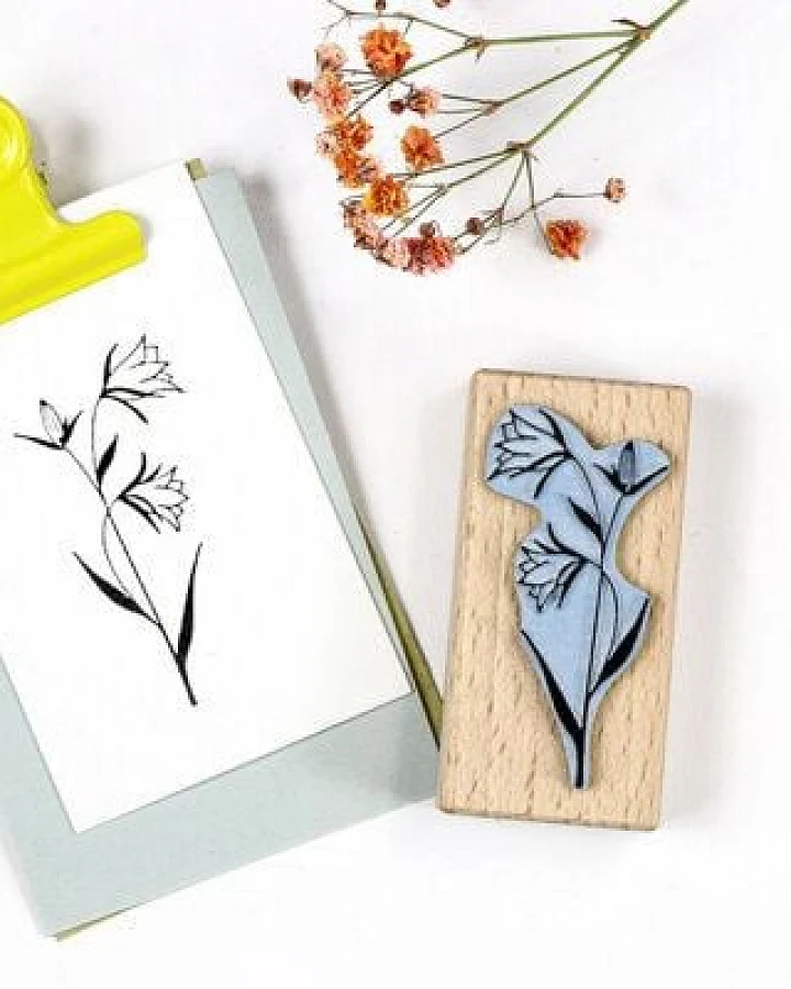 STUDIO KARAMELO STEMPEL GLOCKENBLUME, Blumenstempel