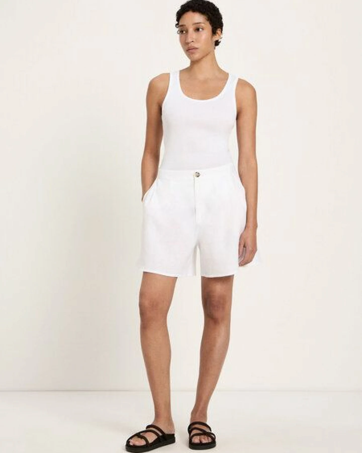 LANIUS Shorts (GOTS) aus Bio-Leinen – Ansicht 2