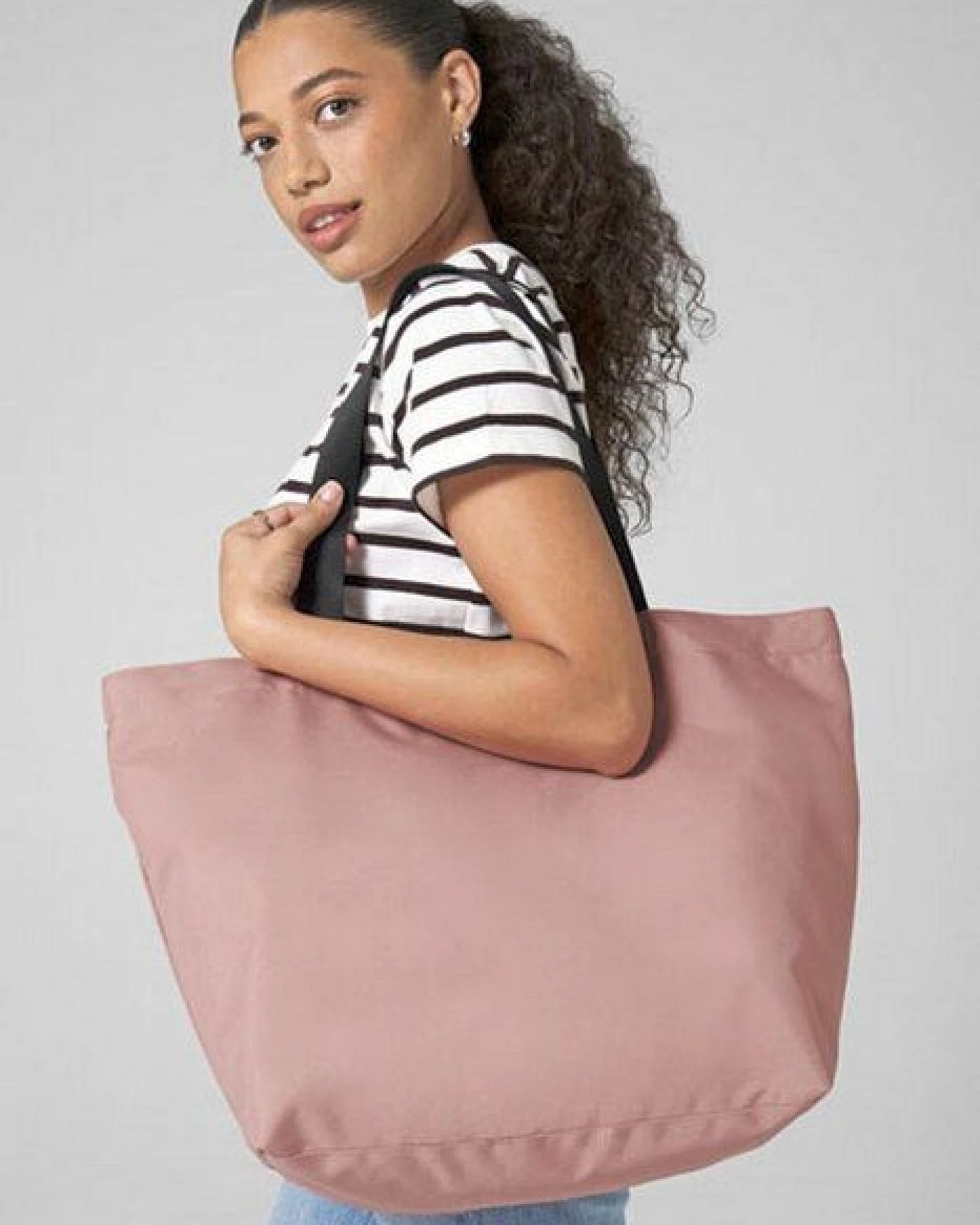 BagBase Umhängetasche Schultertasche Carryall Bag Schulterriemen Wasserabweisendes Gewebe Shopper Einkaufstasche – Ansicht 2