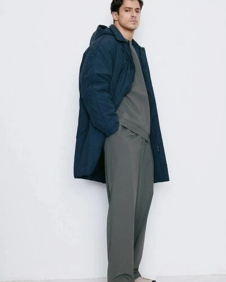 Unfeigned Puffed Coat WR, Dark Navy
