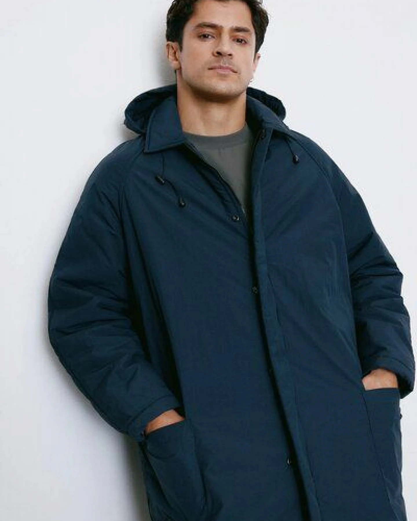 Unfeigned Puffed Coat WR, Dark Navy – Ansicht 2
