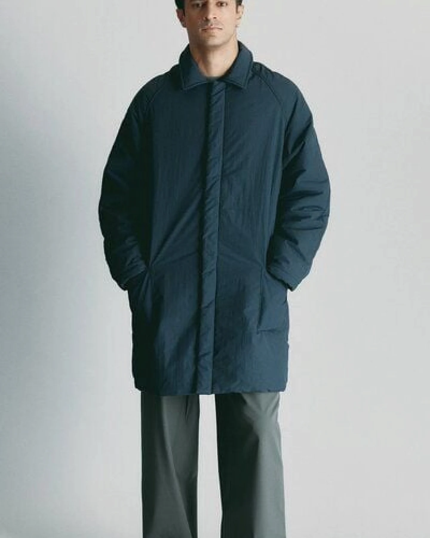 Unfeigned Puffed Coat WR, Dark Navy – Ansicht 4