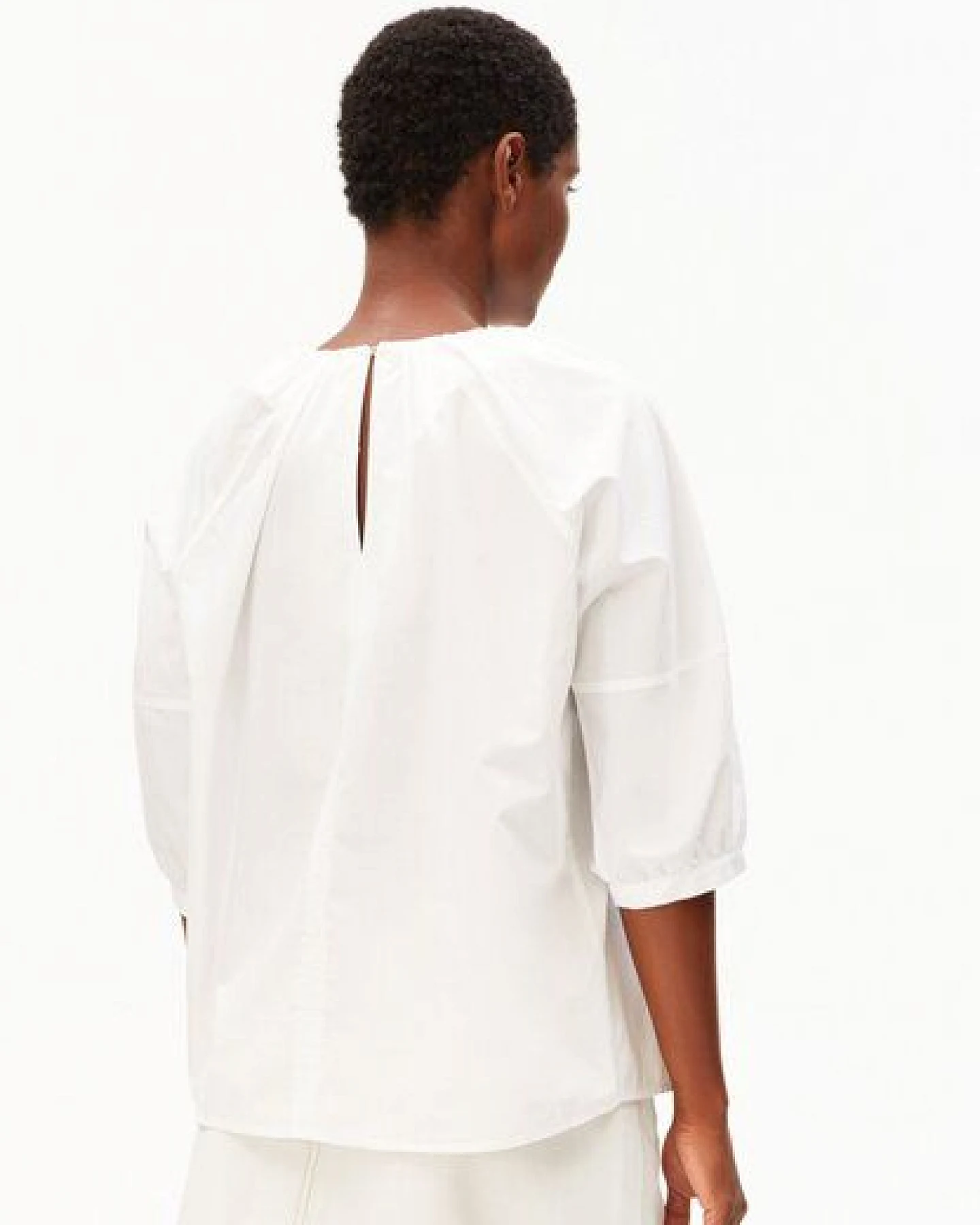 ARMEDANGELS POPLIN BALLOON Damen Bluse aus 100% Bio-Baumwolle – Ansicht 2