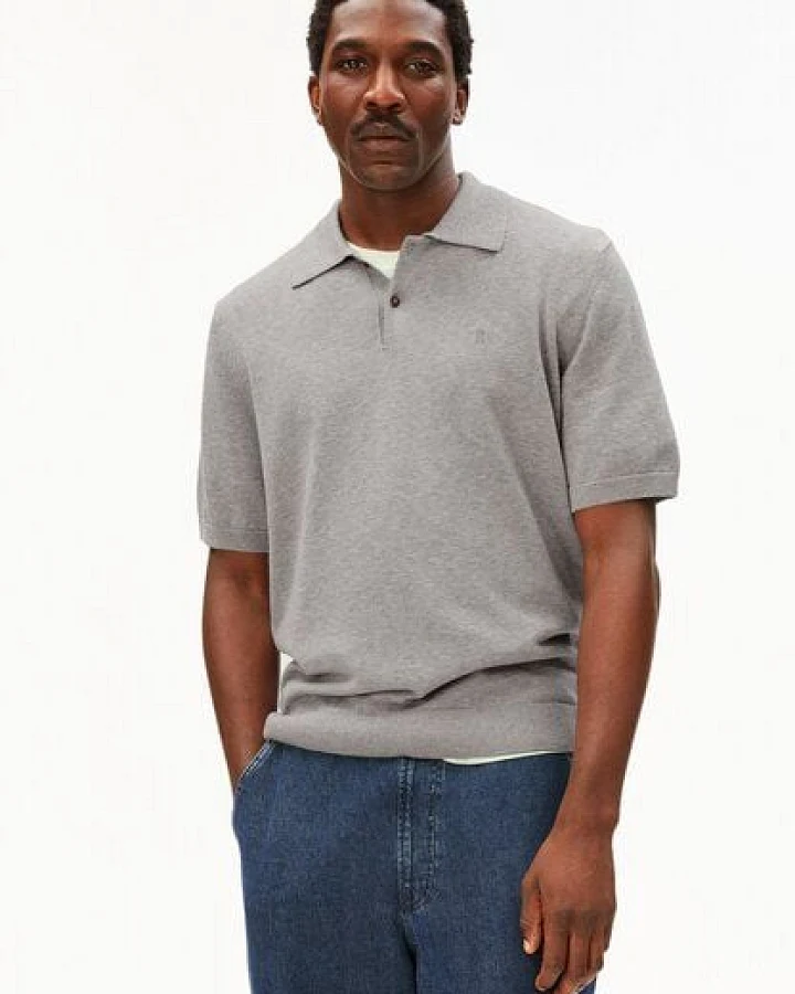 ARMEDANGELS KNIT POLO Herren Strick-Polo aus 100% Bio-Baumwolle