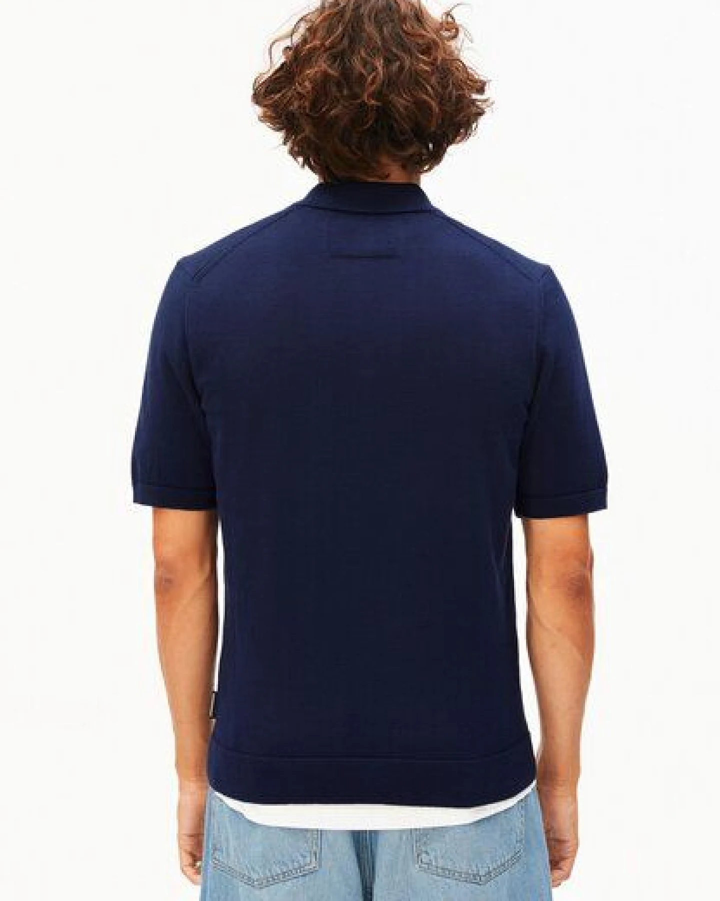 ARMEDANGELS KNIT POLO Herren Strick-Polo aus 100% Bio-Baumwolle – Ansicht 2