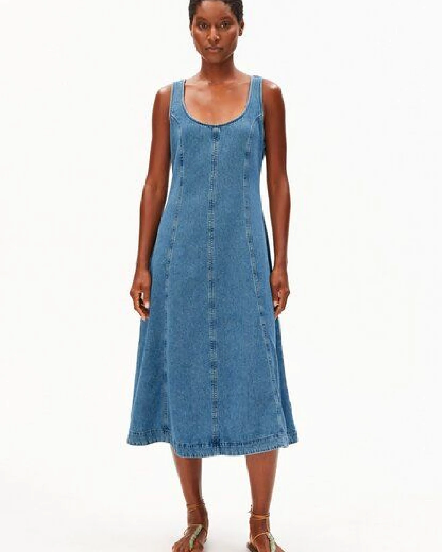 ARMEDANGELS DENIM Damen Jeanskleid aus Bio-Baumwoll Mix – Ansicht 4