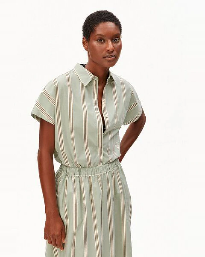 ARMEDANGELS LARISAANA STRIPE Damen Bluse aus 100% Bio-Baumwolle