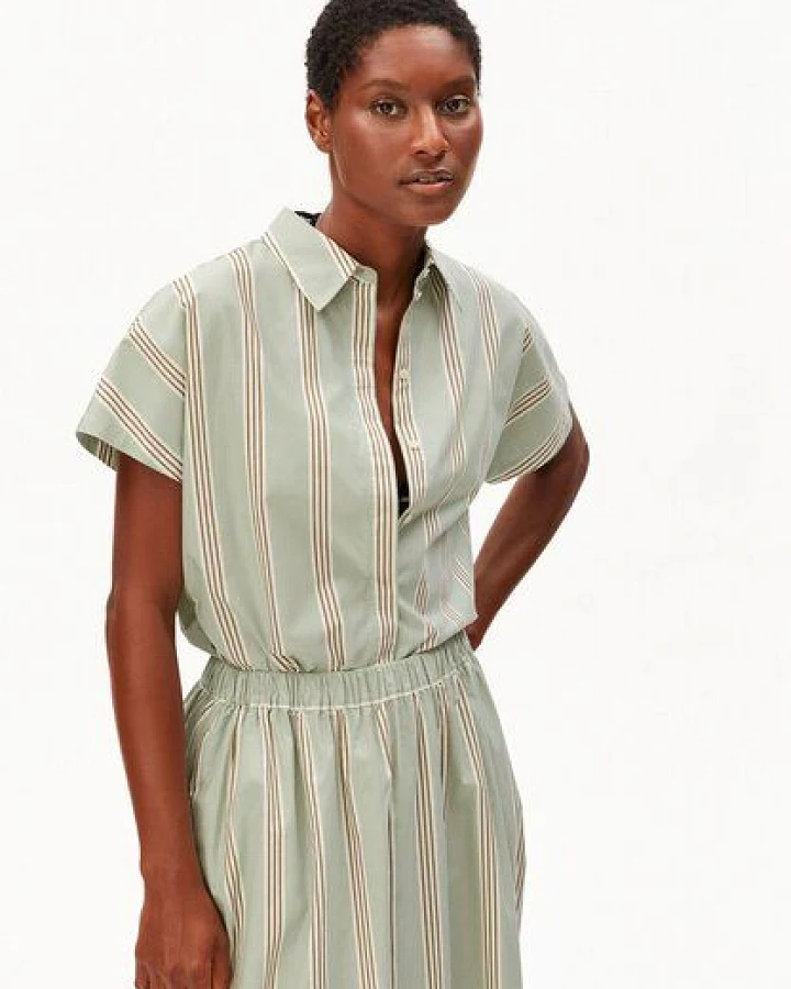 ARMEDANGELS LARISAANA STRIPE Damen Bluse aus 100% Bio-Baumwolle