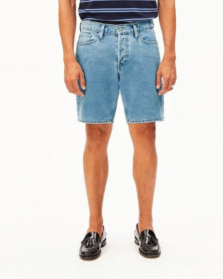ARMEDANGELS AARVO Herren Jeans-Shorts aus 100% recycelter Baumwolle