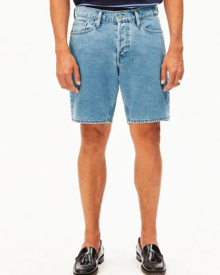ARMEDANGELS AARVO Herren Jeans-Shorts aus 100% recycelter Baumwolle