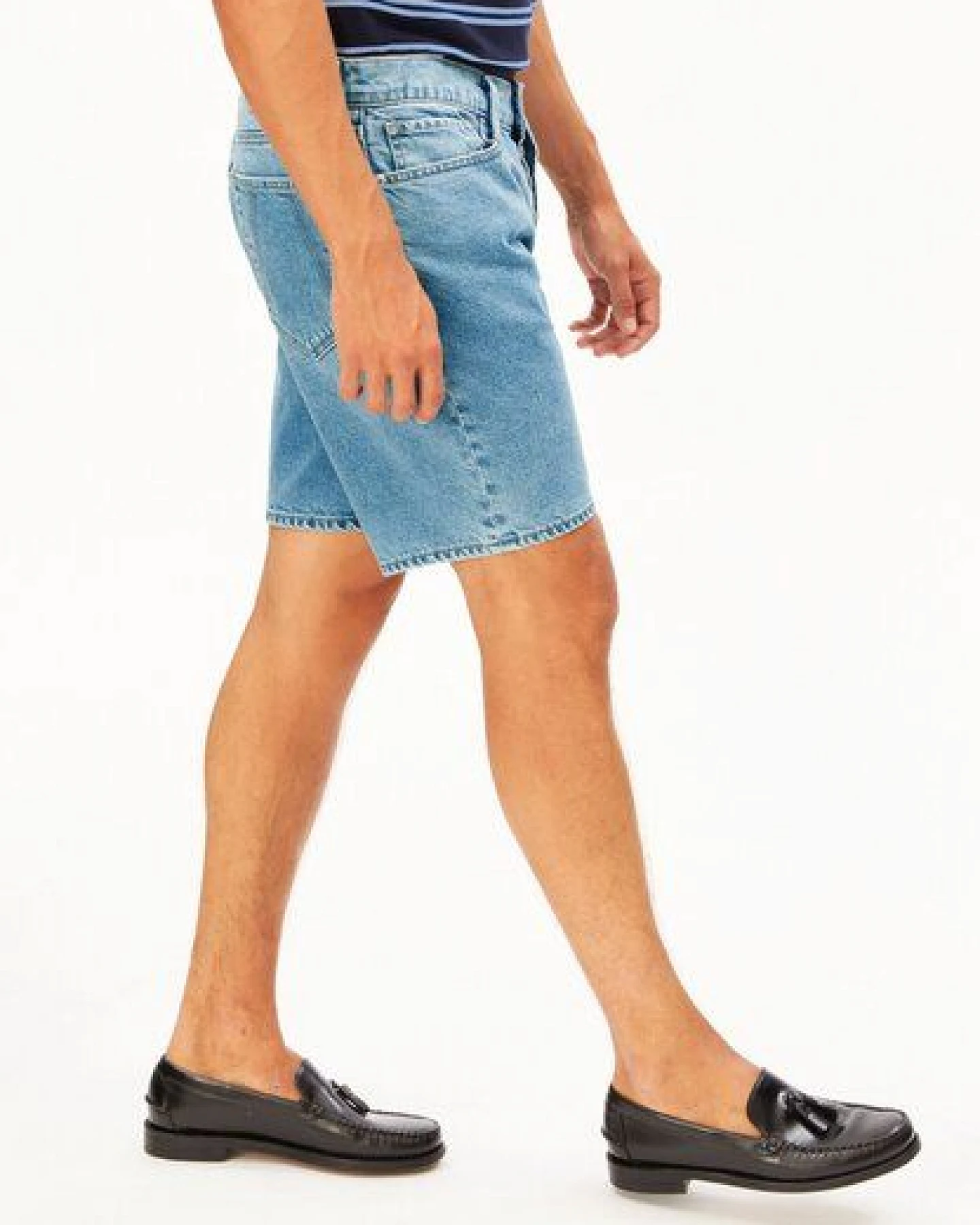 ARMEDANGELS AARVO Herren Jeans-Shorts aus 100% recycelter Baumwolle – Ansicht 4
