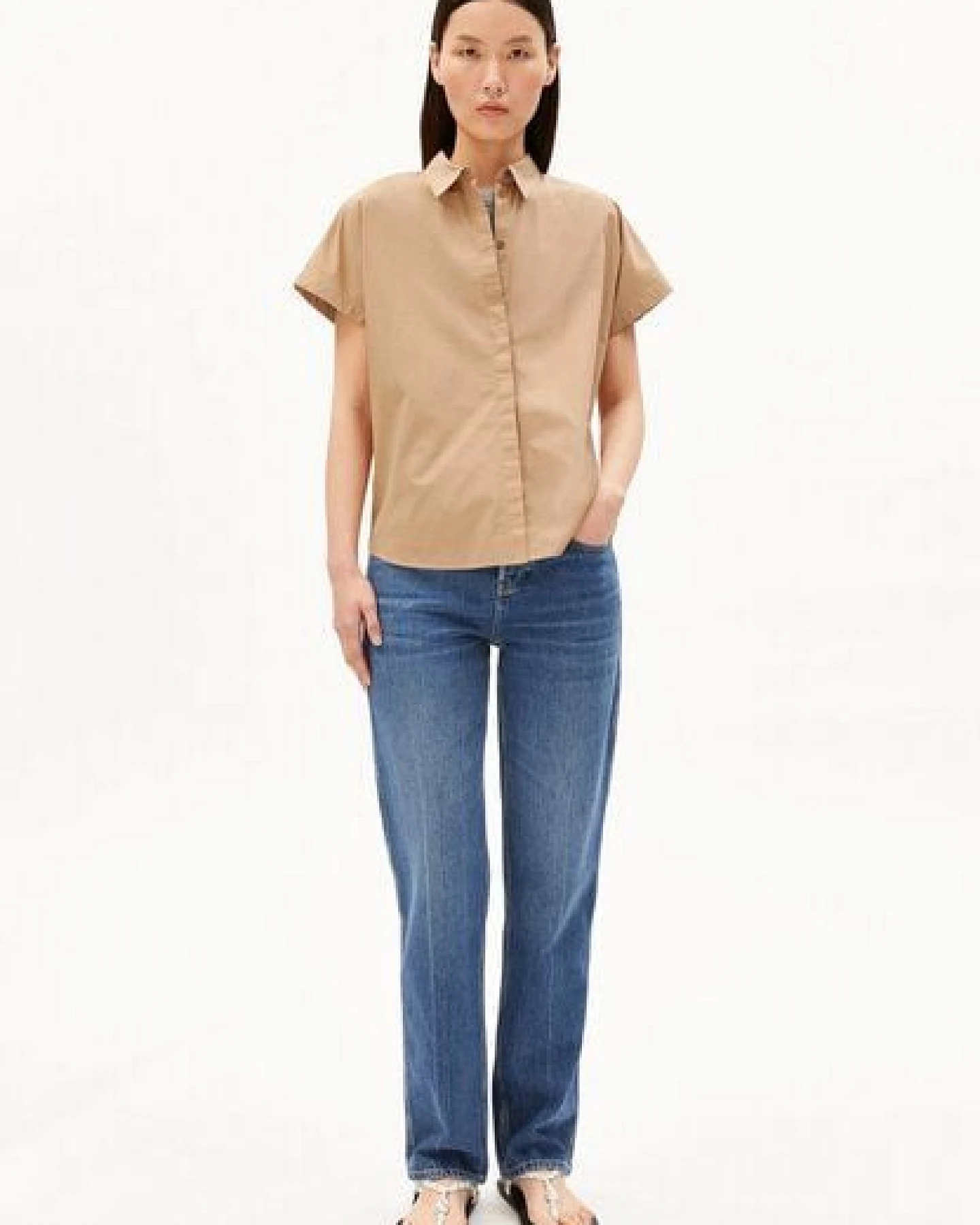 ARMEDANGELS LARISAANA Damen Bluse aus 100% Bio-Baumwolle – Ansicht 4