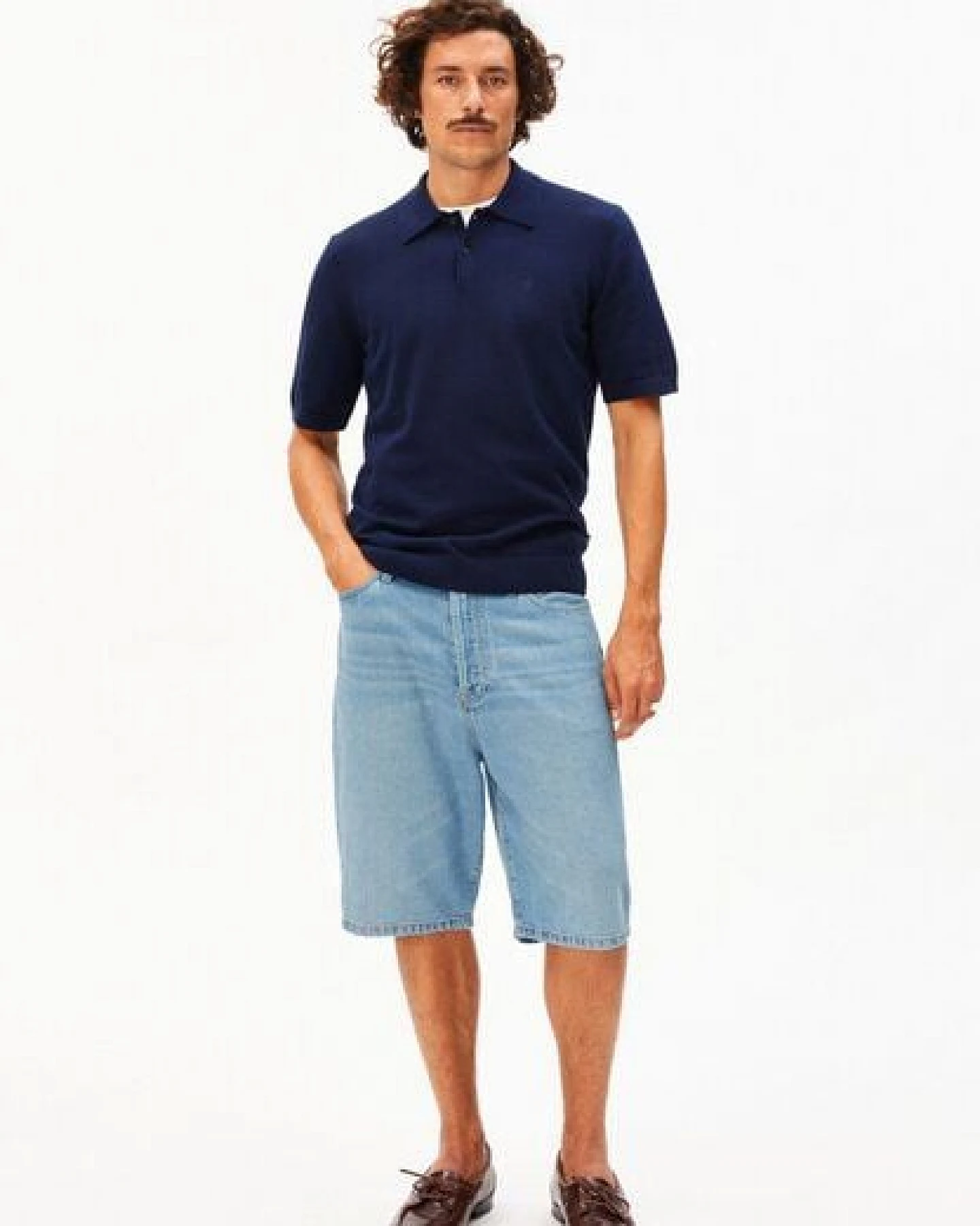 ARMEDANGELS BAGGY HEMP Herren Jeans-Shorts aus 100% TENCEL Lyocell – Ansicht 4