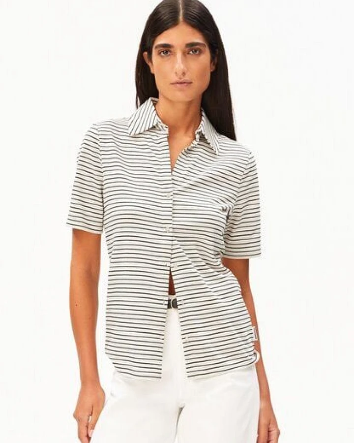 Produktseite: ARMEDANGELS NALITAA STRIPE Damen Bio-Baumwoll Mix