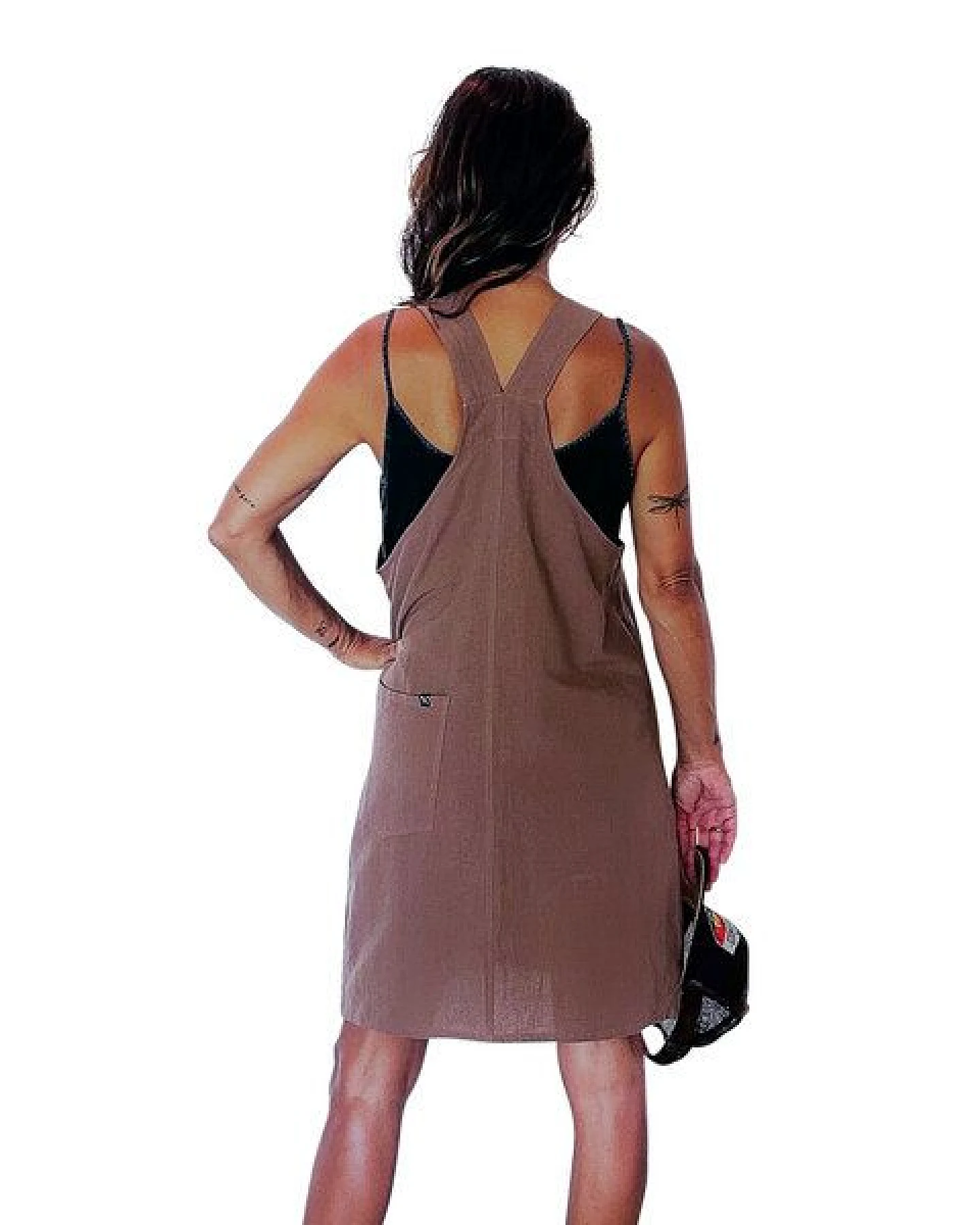 The Driftwood Tales Nachhaltiger Latzkleid aus recycelter Baumwolle – Ansicht 2