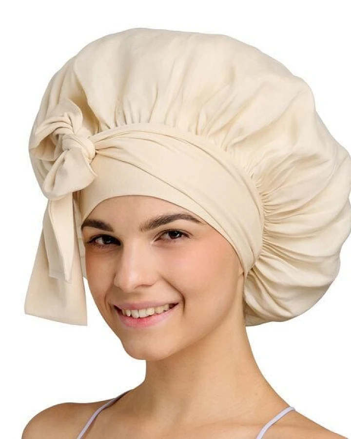 Qupro Schlafhaube Bonnet L vegane Seide Cupro