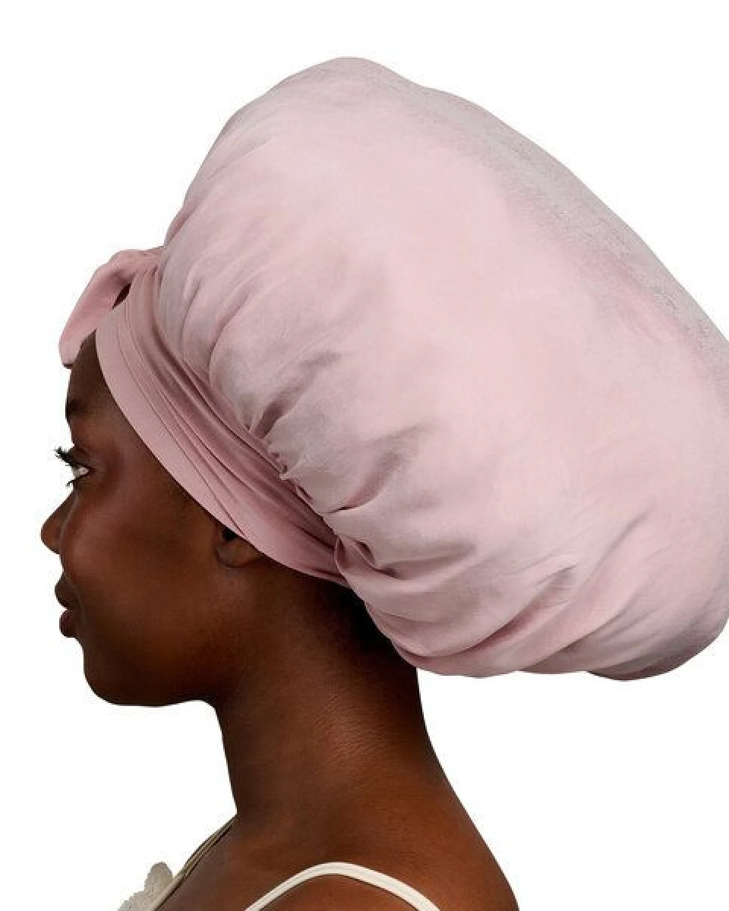 Qupro Schlafhaube Bonnet L vegane Seide Cupro – Ansicht 3