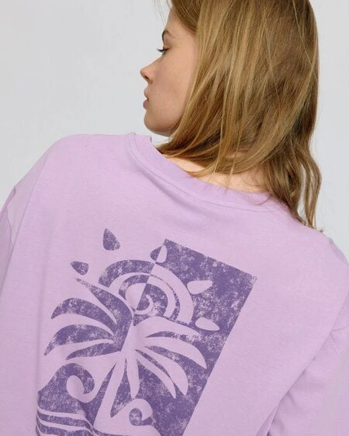 Mazine Back Print T-Shirt für Frauen - aus Biobaumwolle