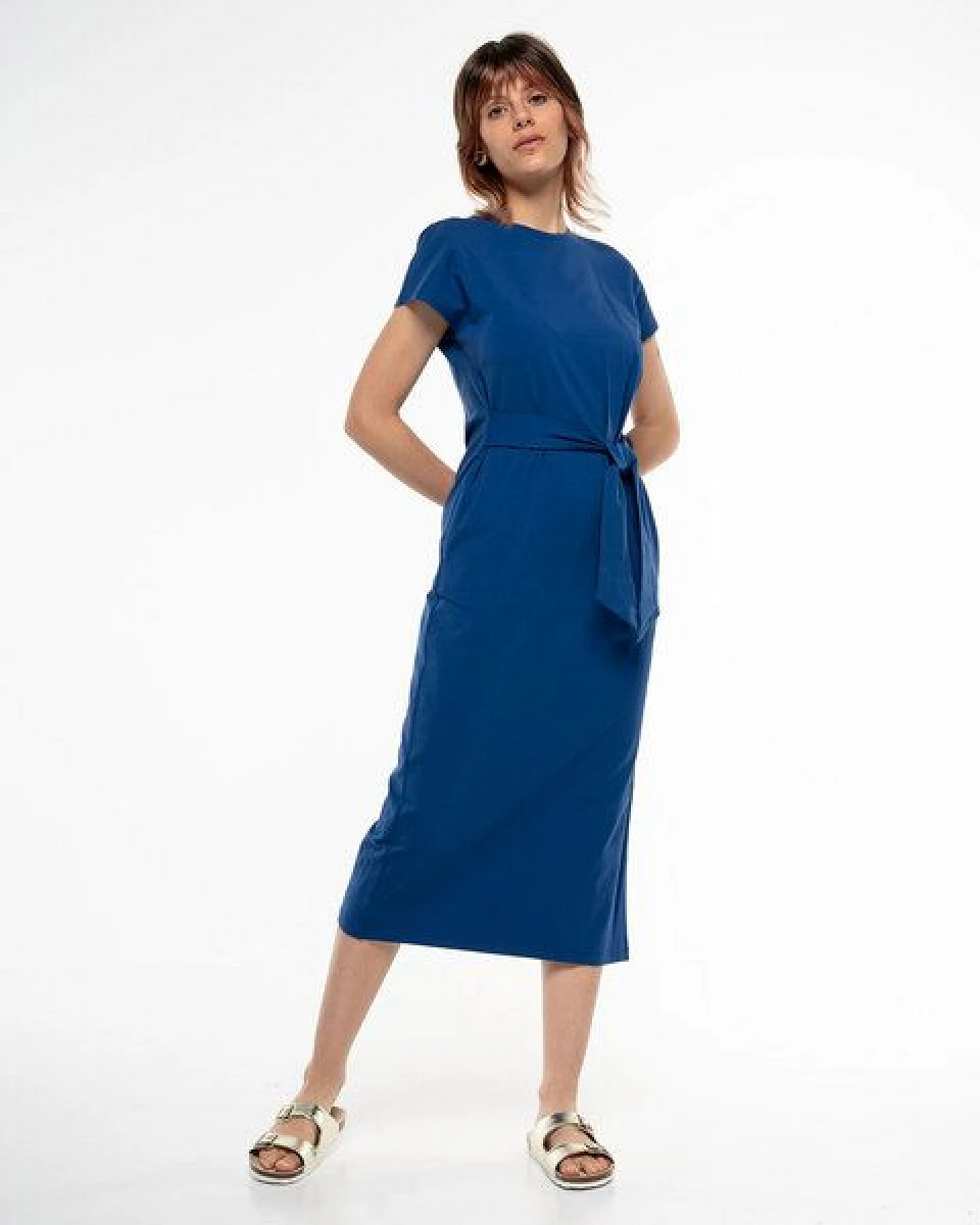 Alma & Lovis Legeres Midi-Kleid aus Organic Cotton – Ansicht 3