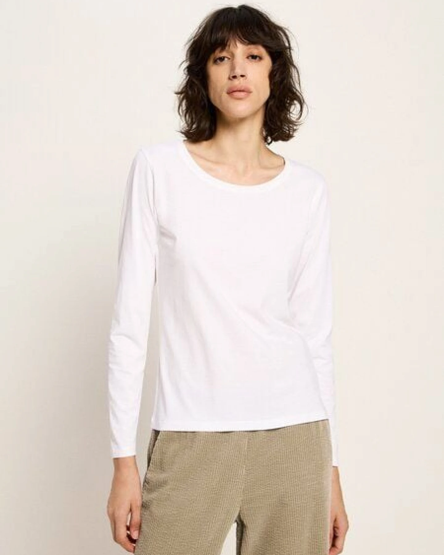 LANIUS Langarmshirt aus Bio-Baumwolle – Ansicht 3