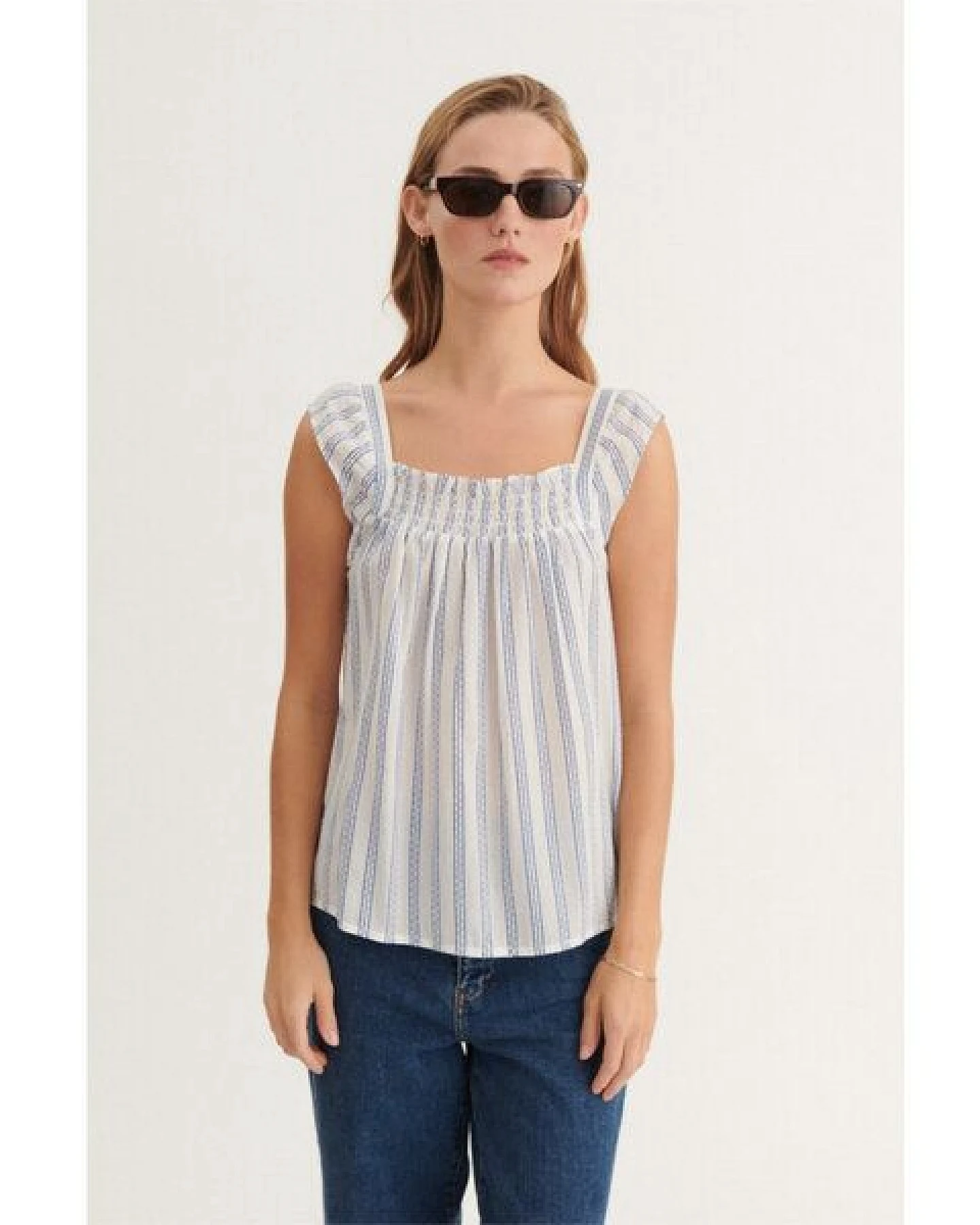 Basic Apparel Gestreiftes Top ADA aus Bio-Baumwolle – Ansicht 2