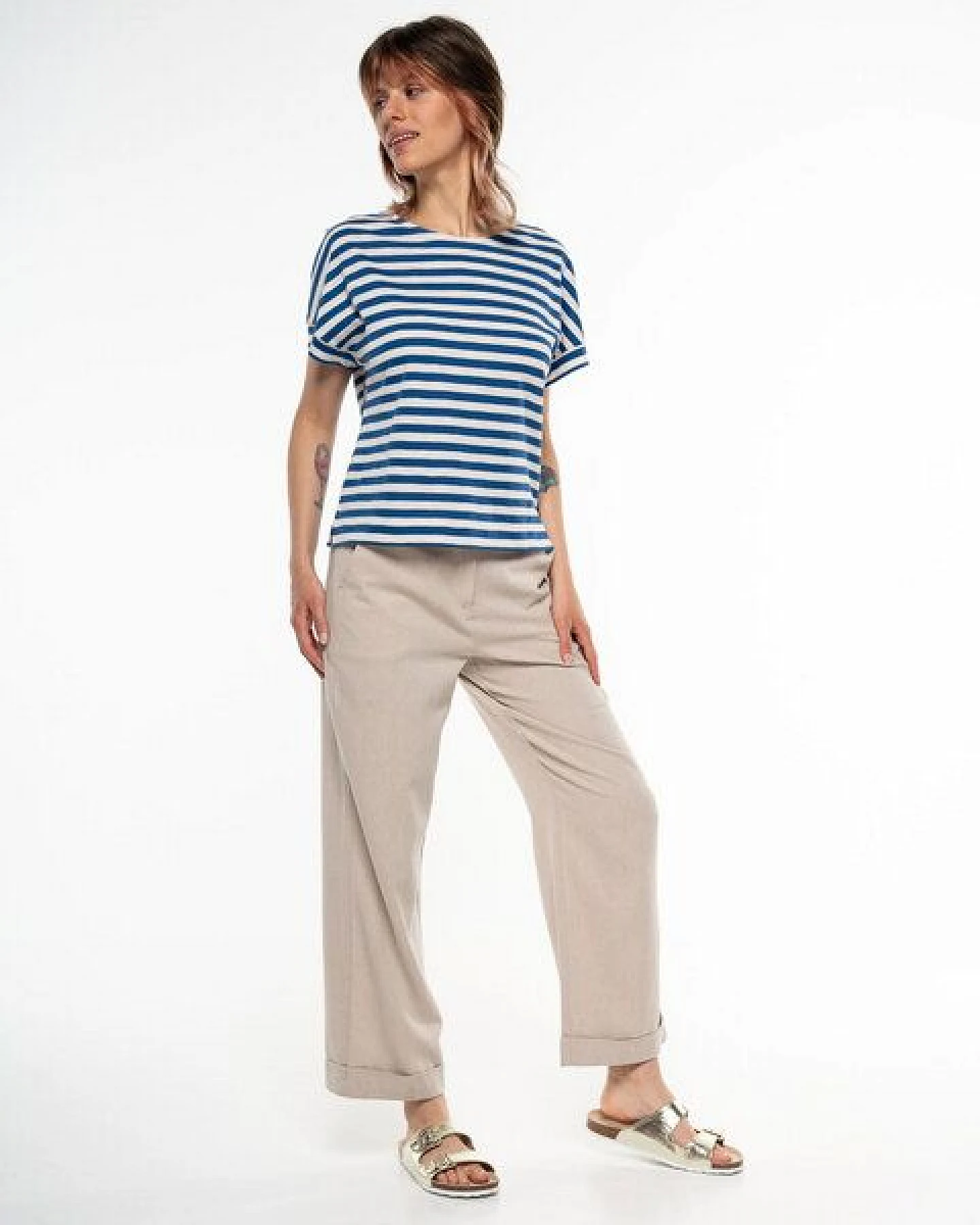 Alma & Lovis Lässiges Ringel T-Shirt aus Organic Cotton – Ansicht 2
