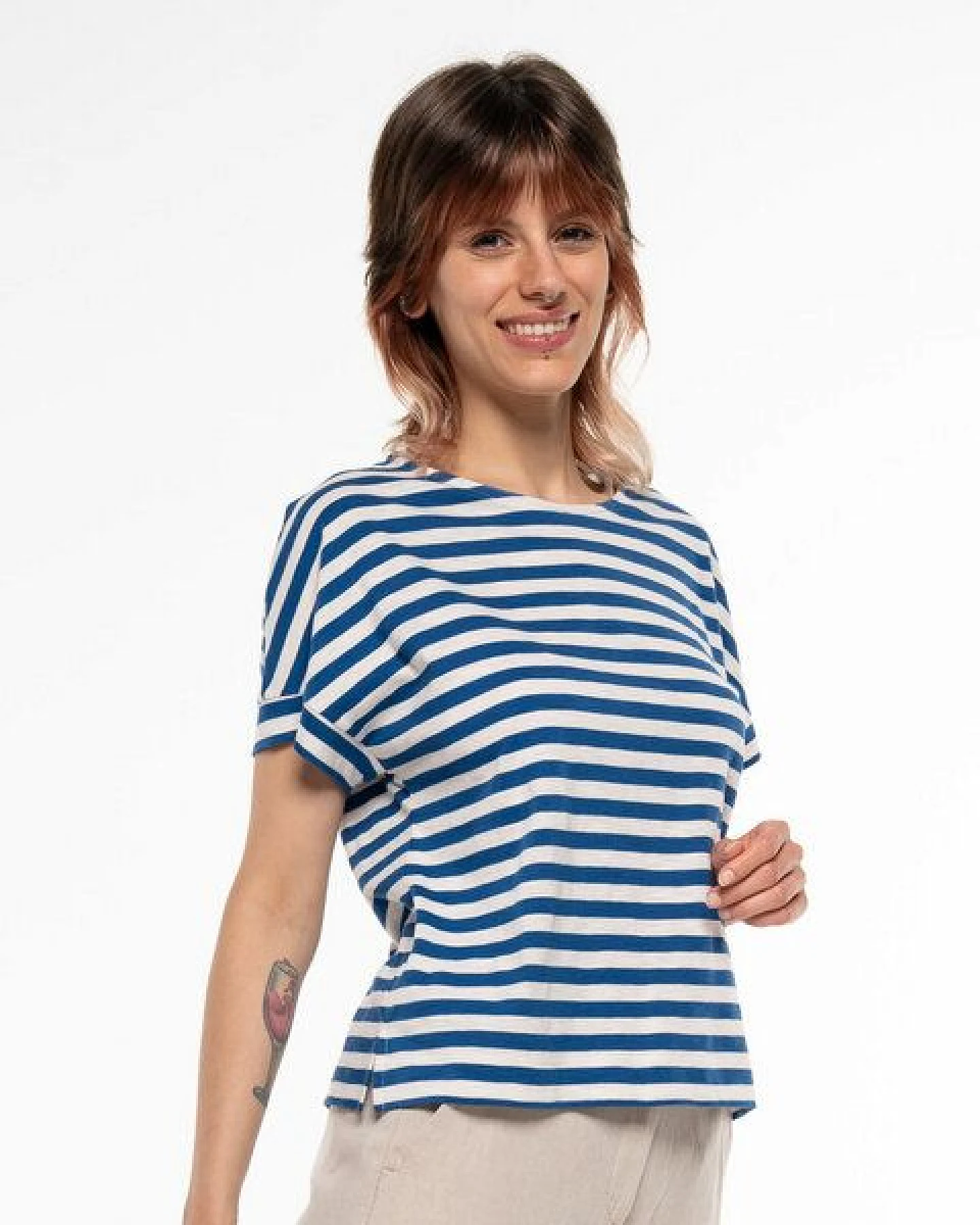 Alma & Lovis Lässiges Ringel T-Shirt aus Organic Cotton – Ansicht 3