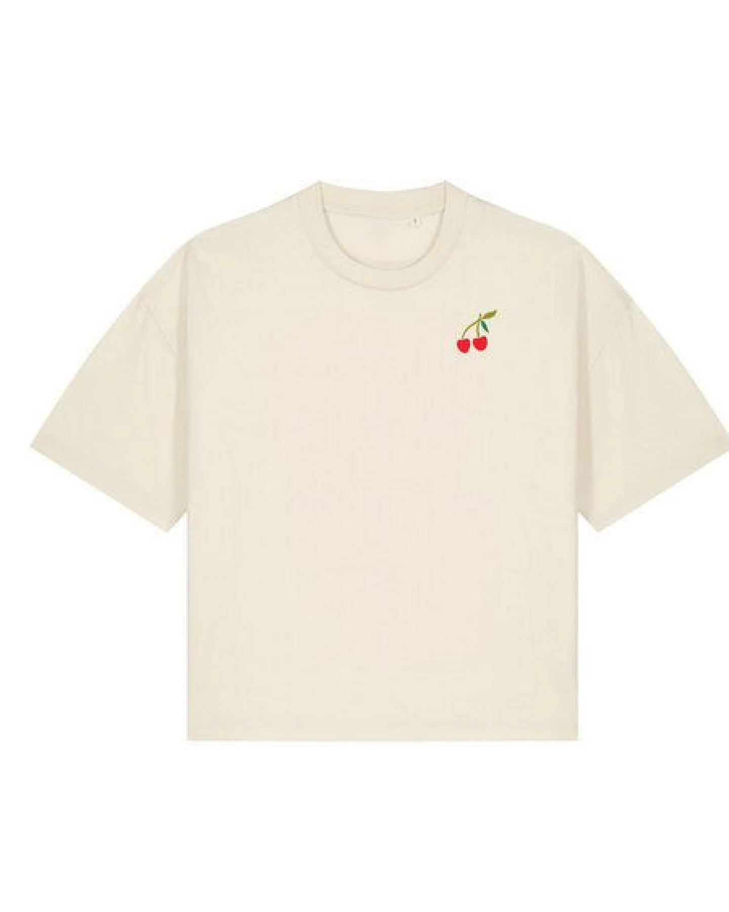 Kultgut Luftig leichters Boxi Shirt - 100% Biobaumwolle /Cherry – Ansicht 4