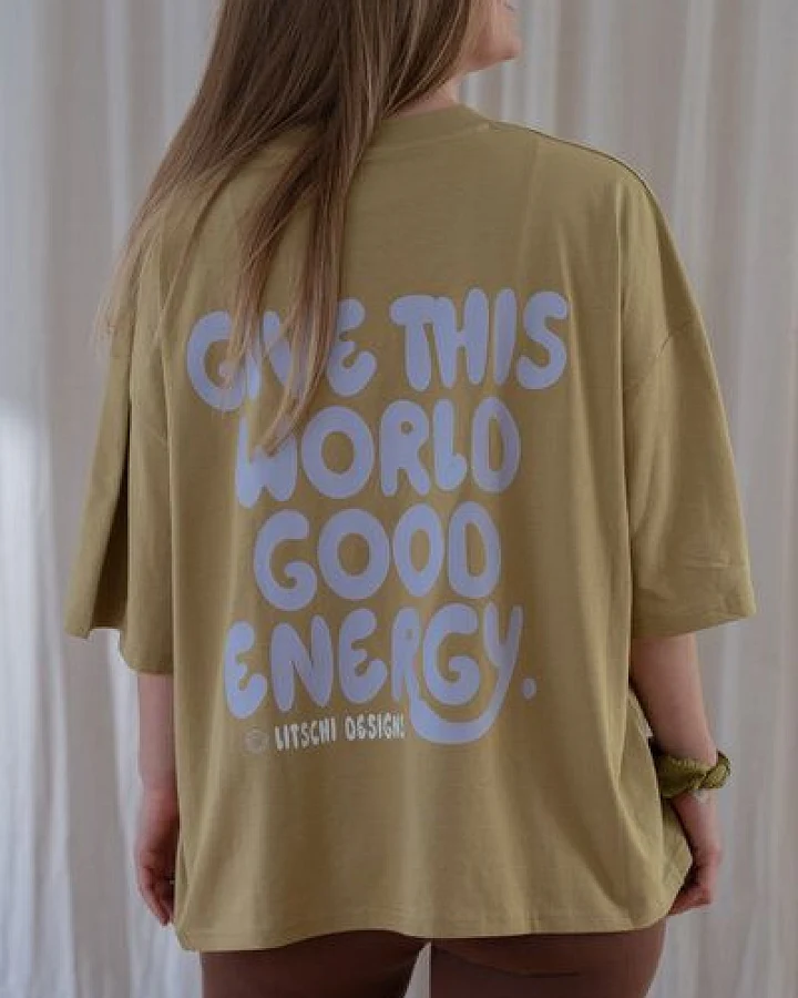 LITSCHI DESIGNS GOOD ENERGY SHIRT