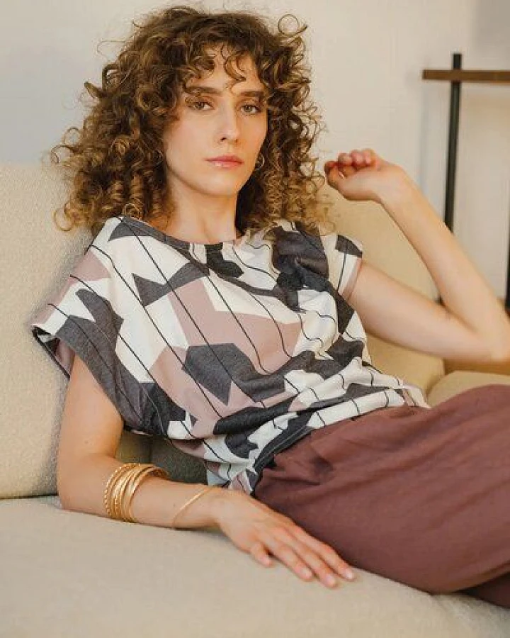 WiDDA berlin Pullunder Shirt CUBI mit grafischem Muster