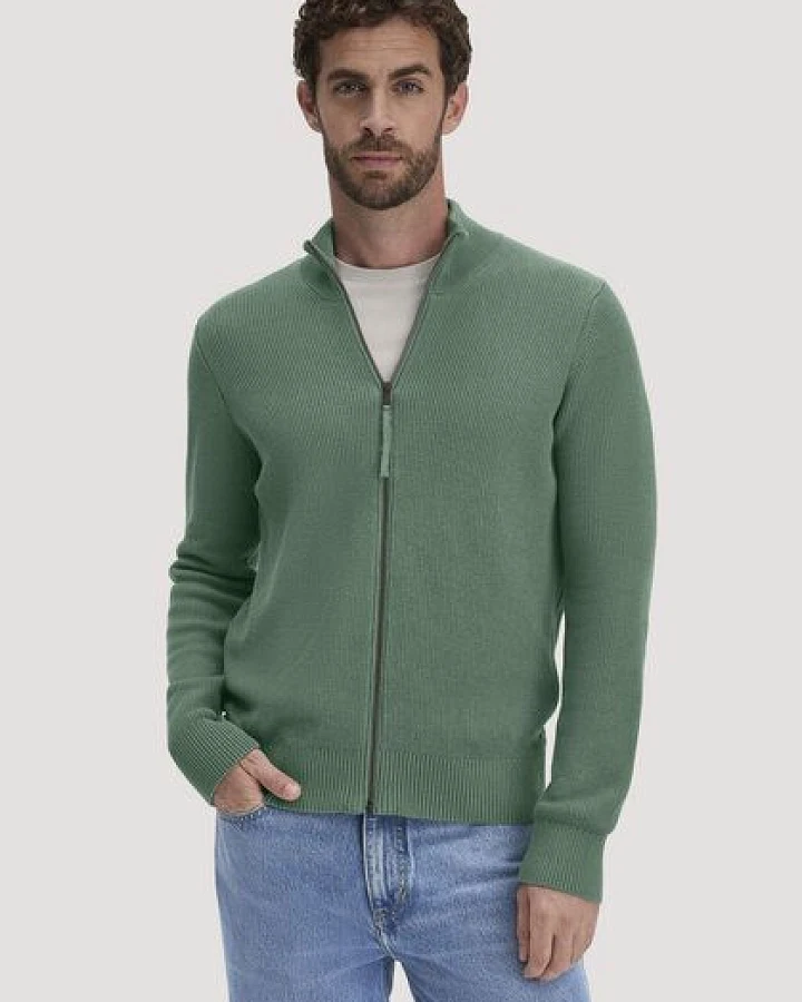 hessnatur Strick Jacke Regular aus reiner Bio-Baumwolle