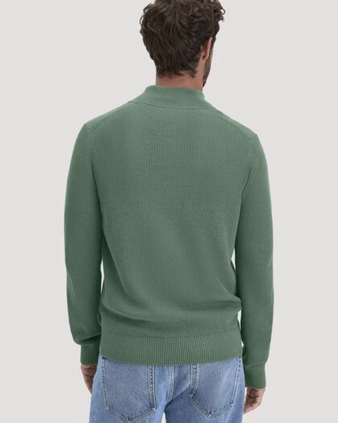 hessnatur Strick Jacke Regular aus reiner Bio-Baumwolle – Ansicht 2