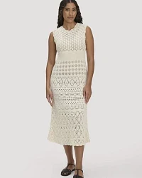 Produktseite: hessnatur Strick Kleid Midi aus reiner Bio-Baumwolle