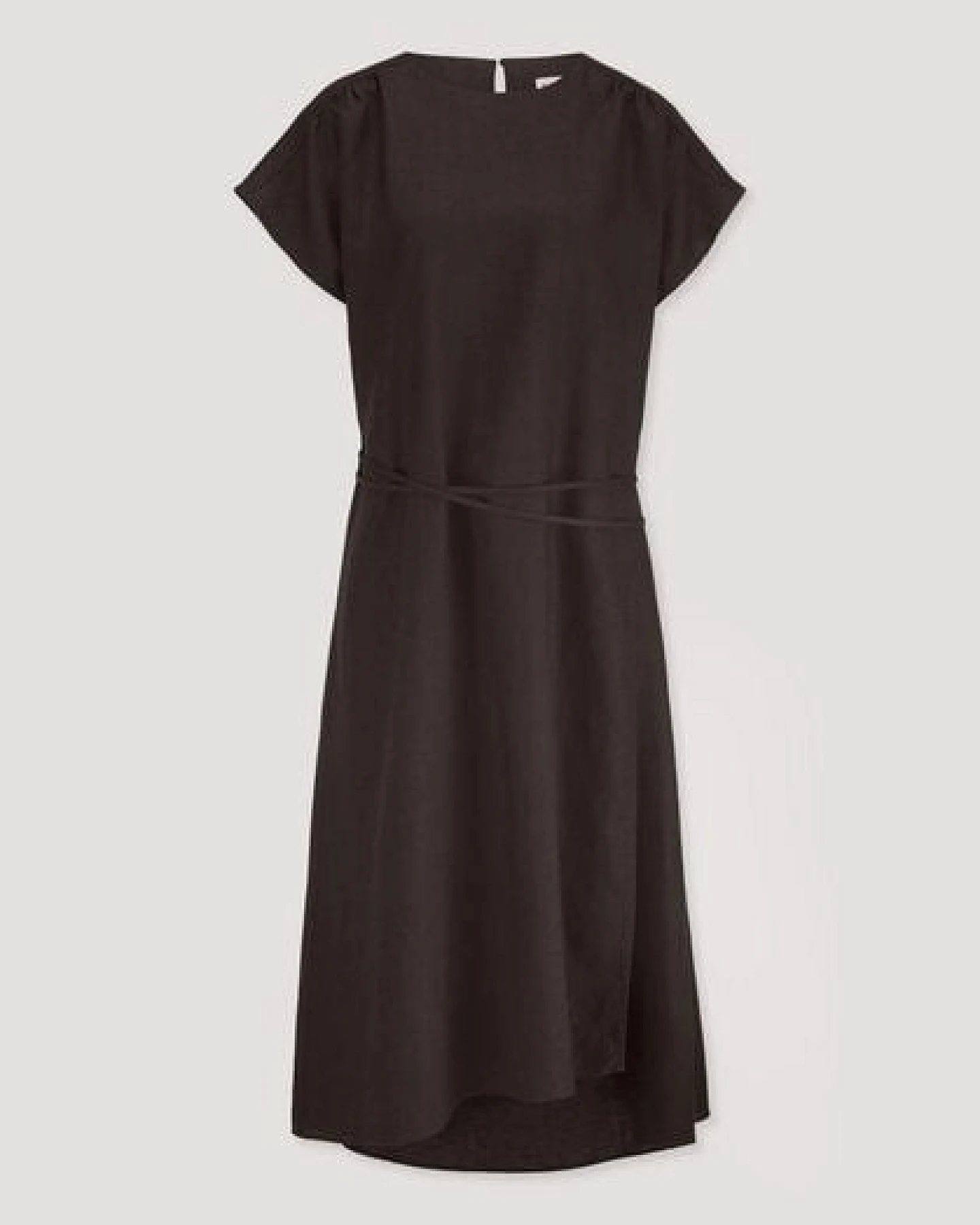 hessnatur Gewebe Kleid mit Wickeloptik Midi aus reinem Leinen – Ansicht 4