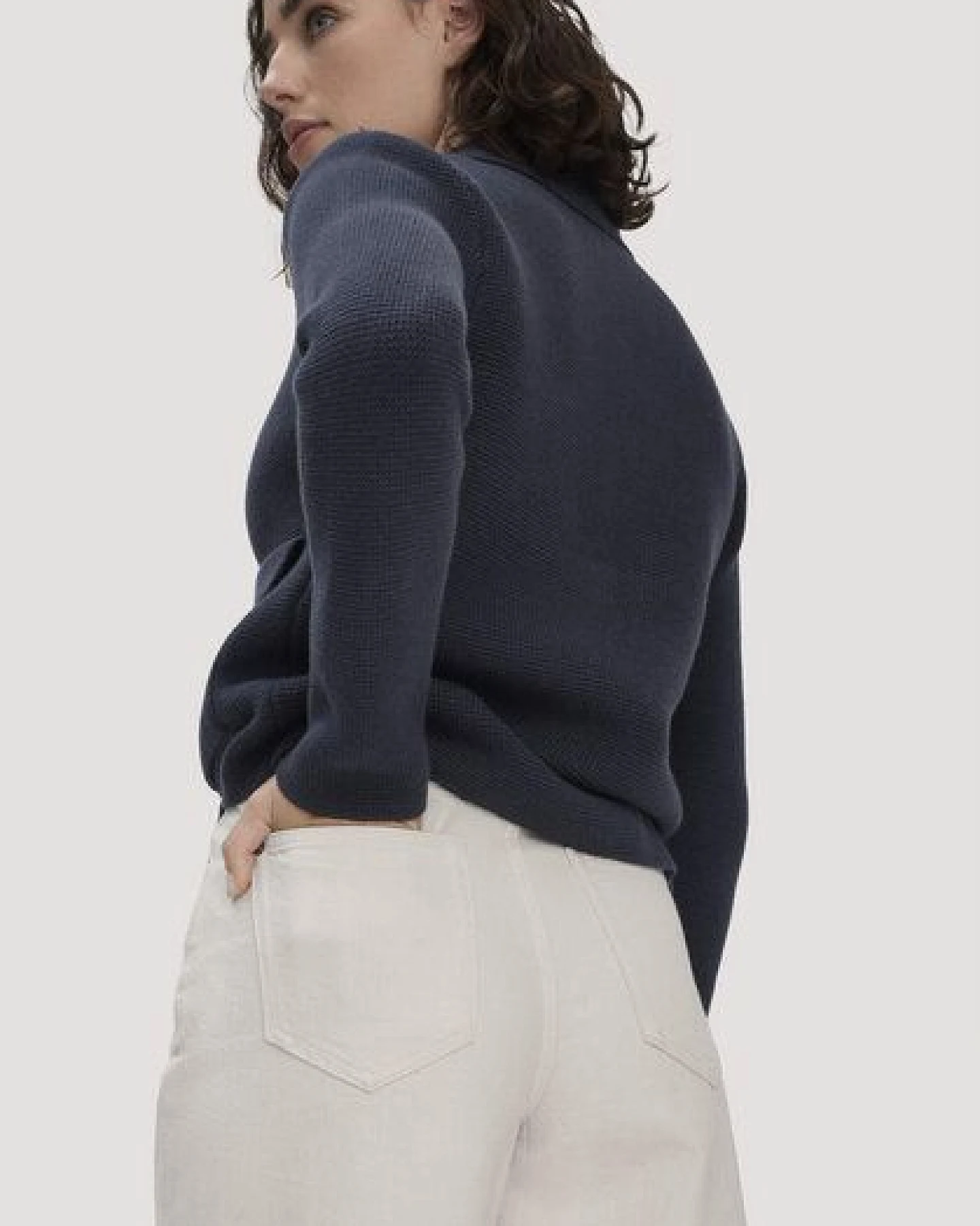 hessnatur Jeans ALVA Wide Leg UNDYED aus Bio-Baumwolle mit TENCEL Lyocell – Ansicht 2