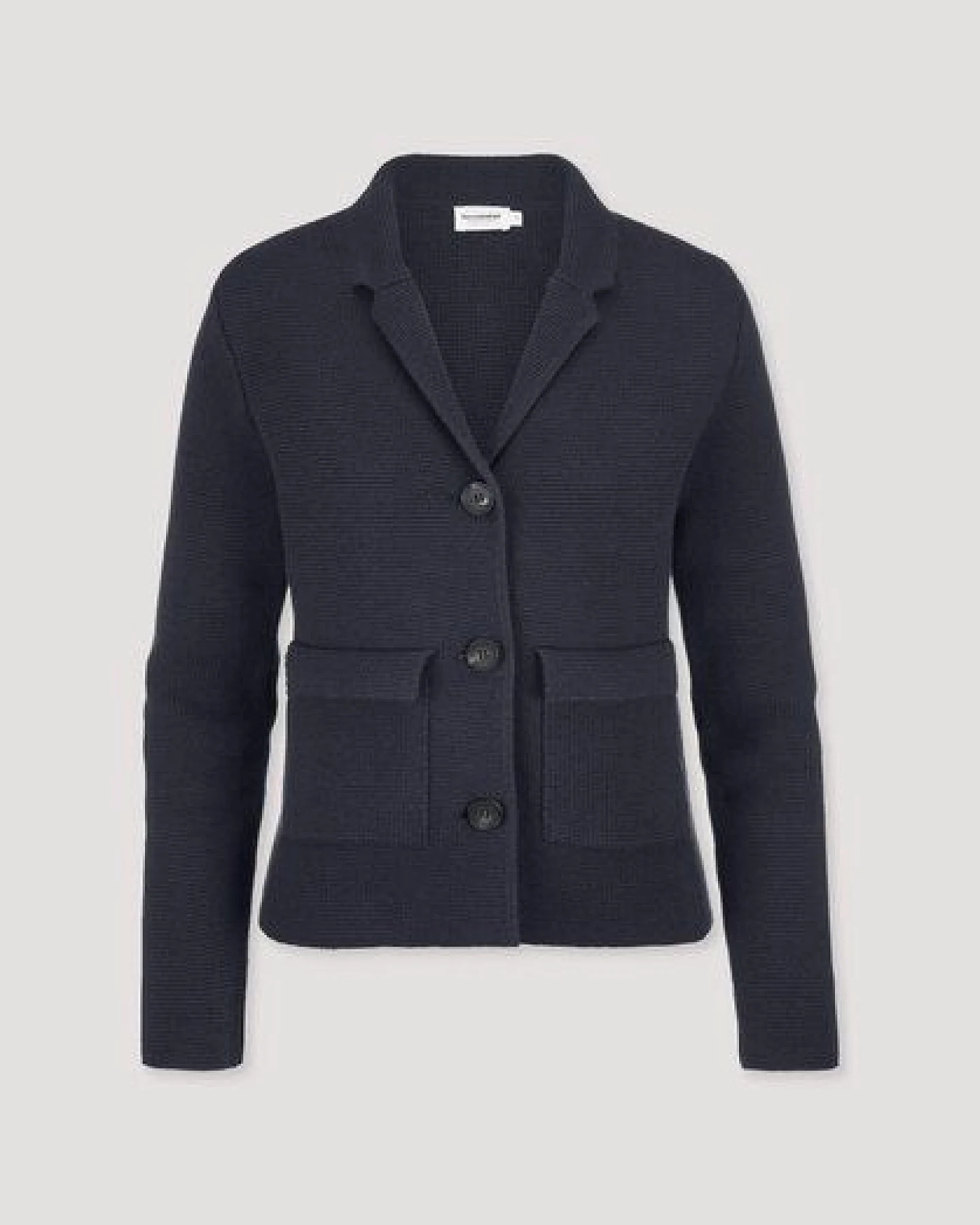 hessnatur Strick Blazer Regular aus Bio-Baumwolle mit Bio-Merinowolle – Ansicht 4