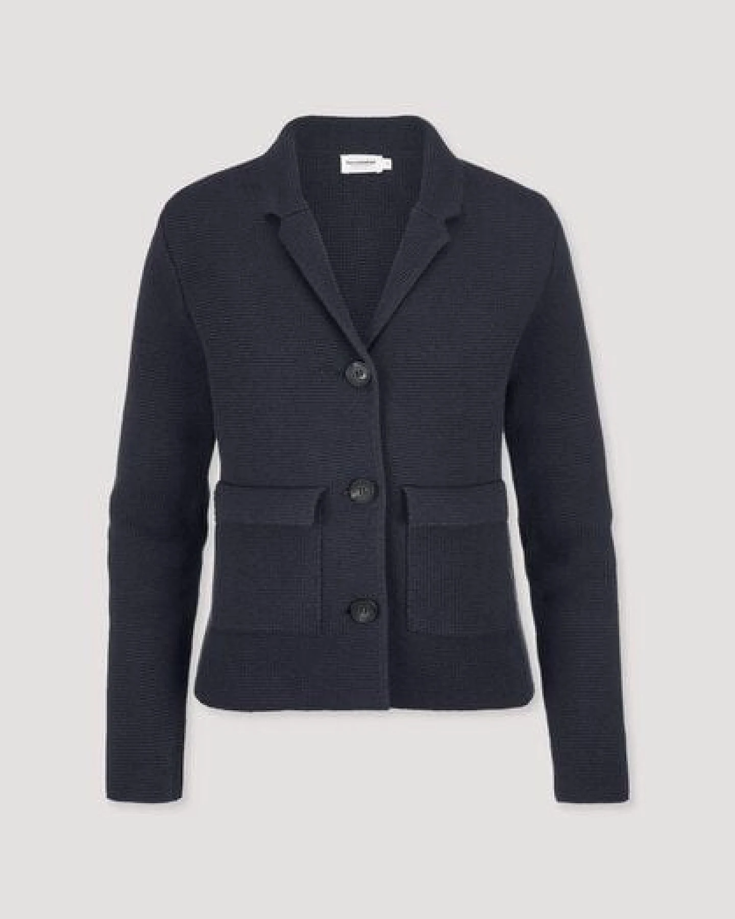 hessnatur Strick Blazer Regular aus Bio-Baumwolle mit Bio-Merinowolle – Ansicht 4