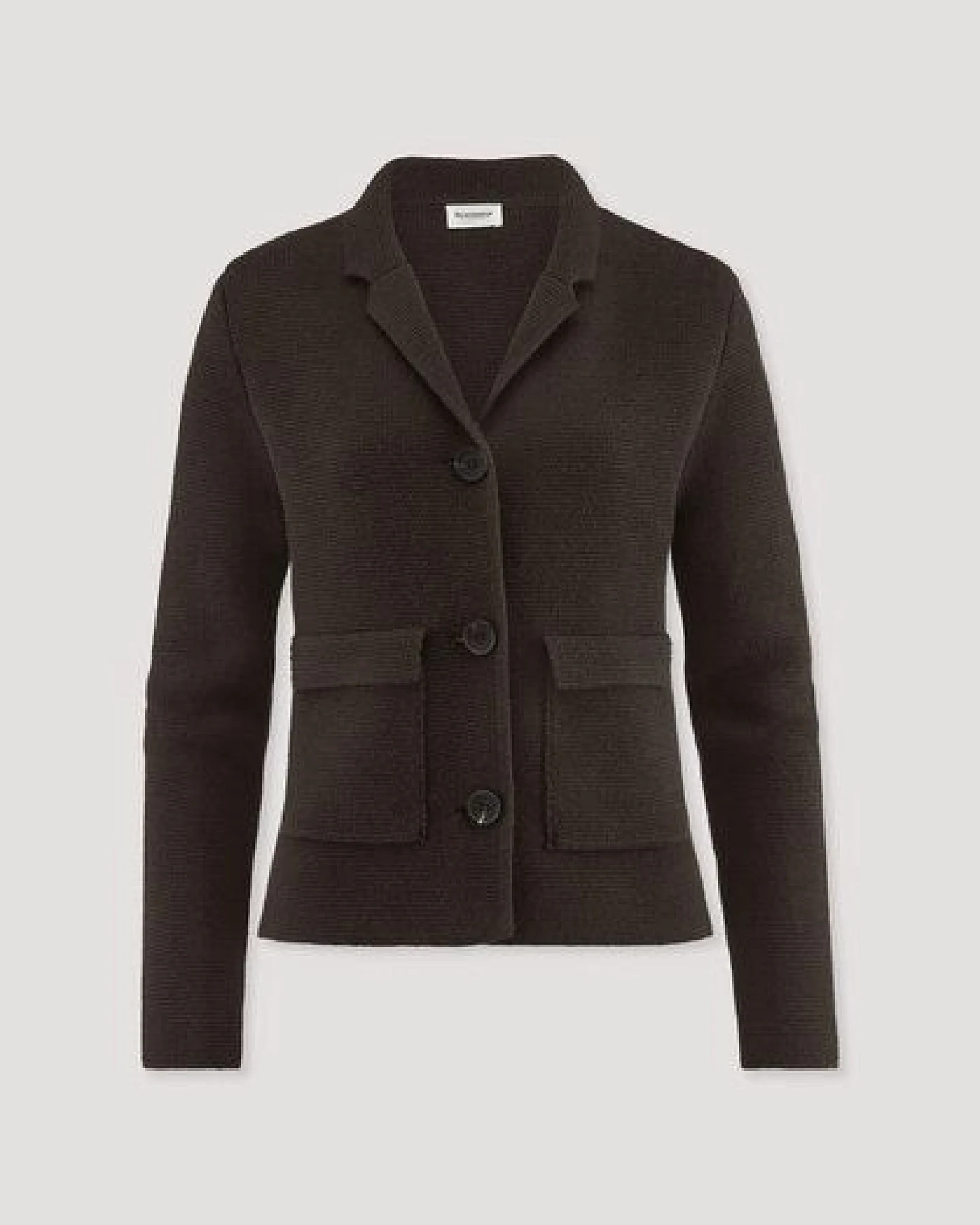 hessnatur Strick Blazer Regular aus Bio-Baumwolle mit Bio-Merinowolle – Ansicht 4
