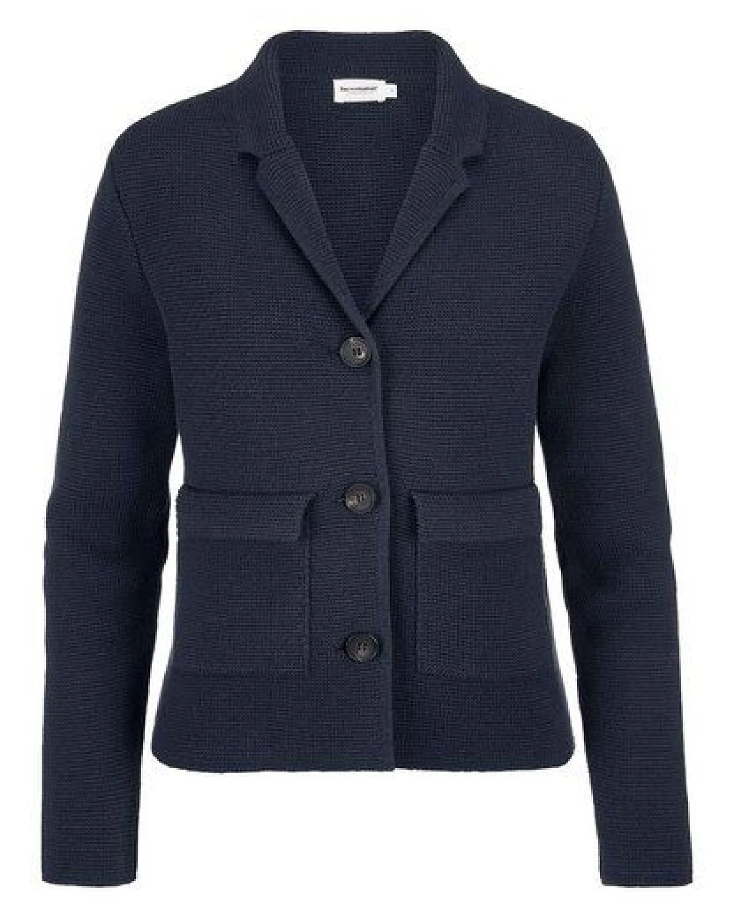 hessnatur Strick Blazer Regular aus Bio-Baumwolle mit Bio-Merinowolle – Ansicht 3