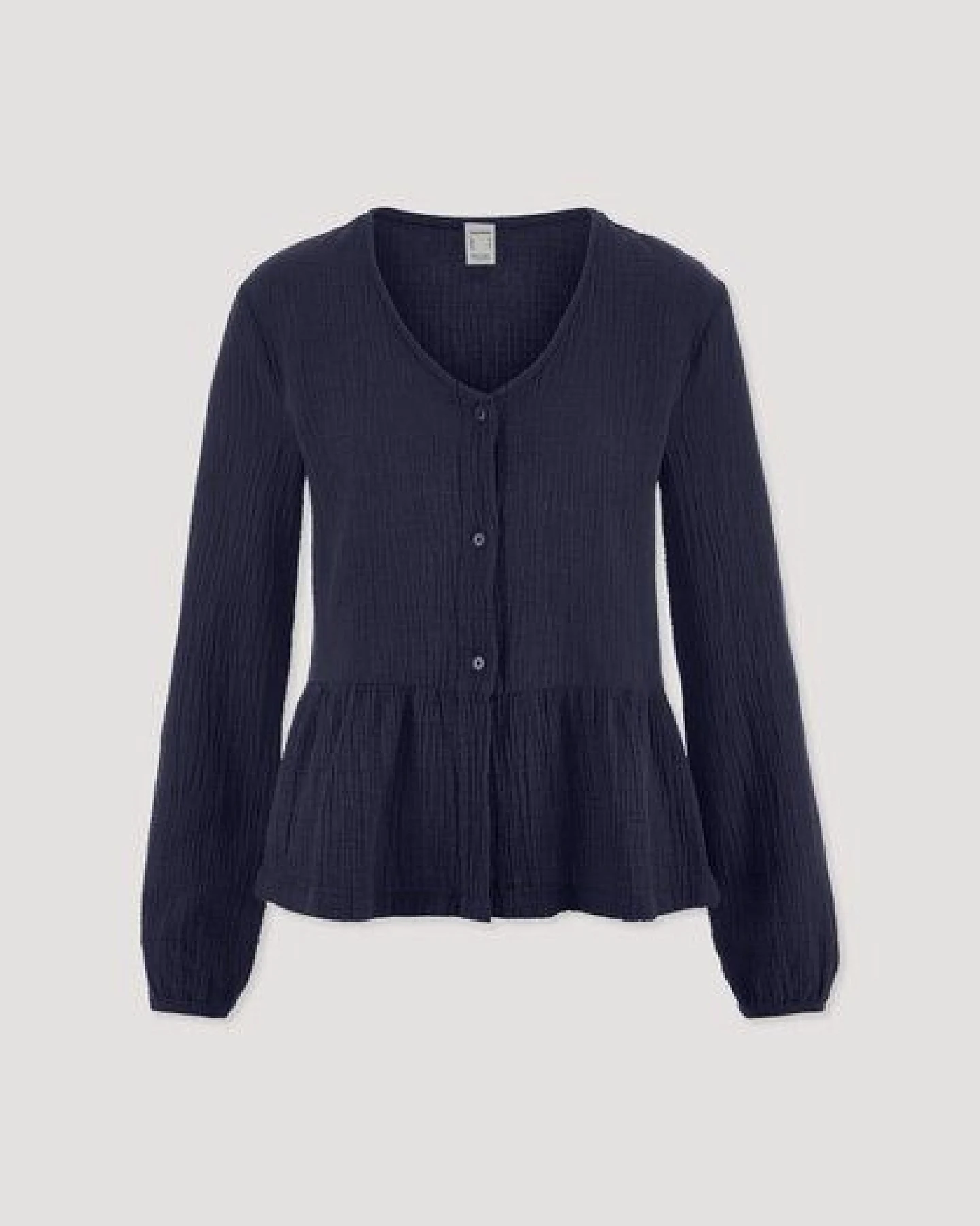 hessnatur Musselin Pyjamabluse PURE COMFORT aus reiner Bio-Baumwolle – Ansicht 3
