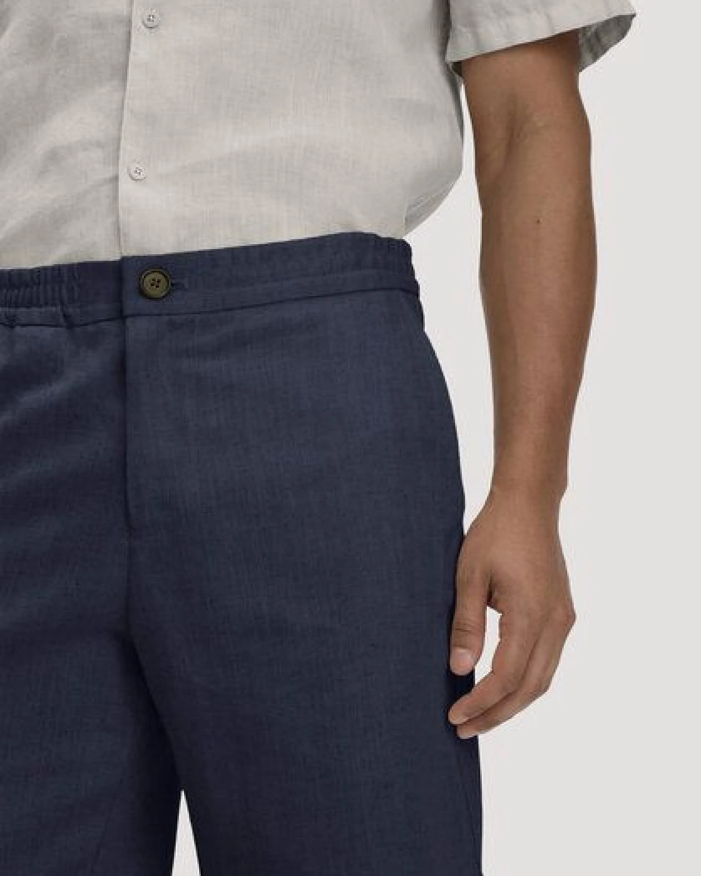 hessnatur Shorts ENEA Relaxed aus Bio-Baumwolle mit Leinen – Ansicht 2