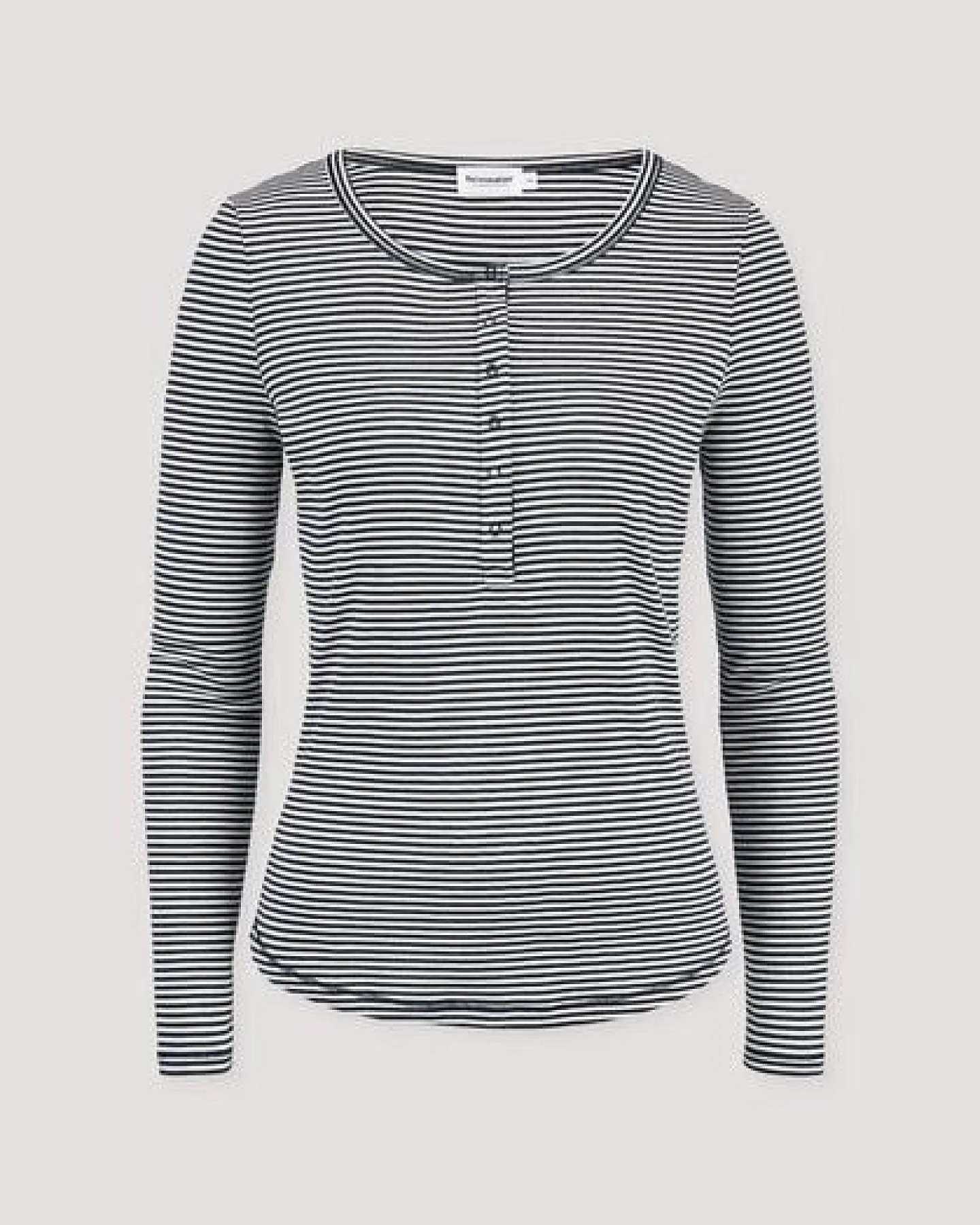 hessnatur Softrib Streifen Henley Fitted aus Bio-Baumwolle und TENCEL Modal – Ansicht 4