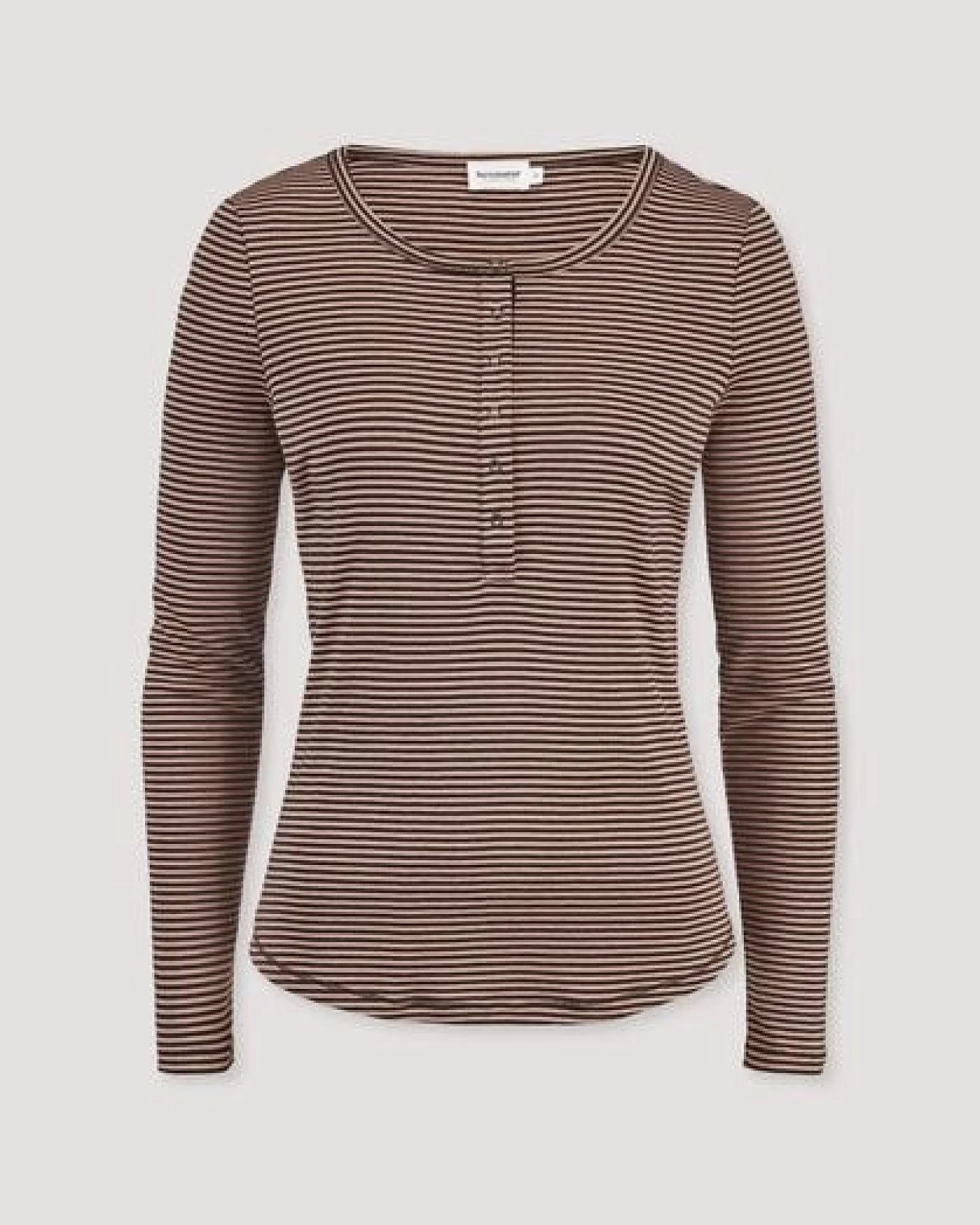 hessnatur Softrib Streifen Henley Fitted aus Bio-Baumwolle und TENCEL Modal – Ansicht 4