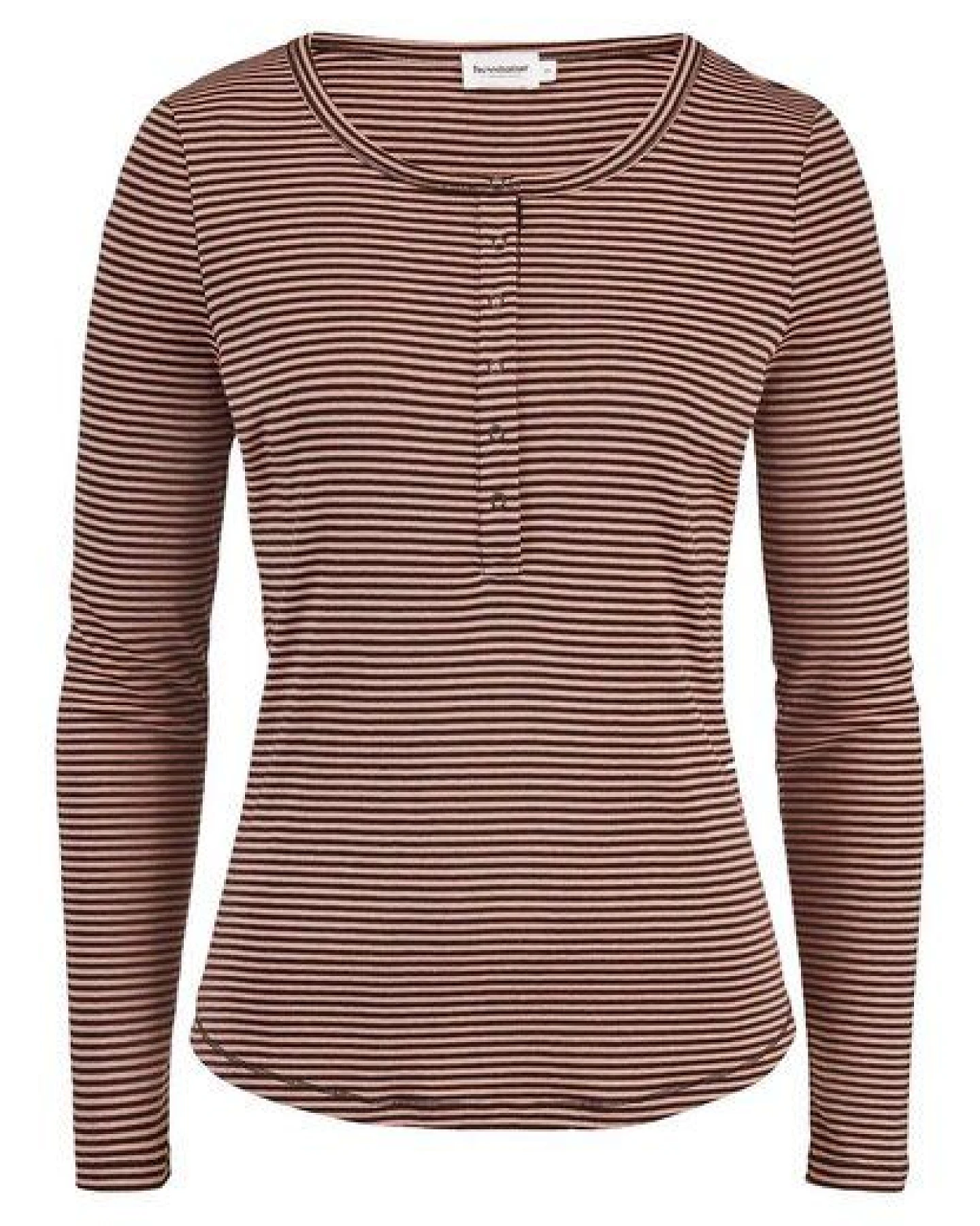 hessnatur Softrib Streifen Henley Fitted aus Bio-Baumwolle und TENCEL Modal – Ansicht 3