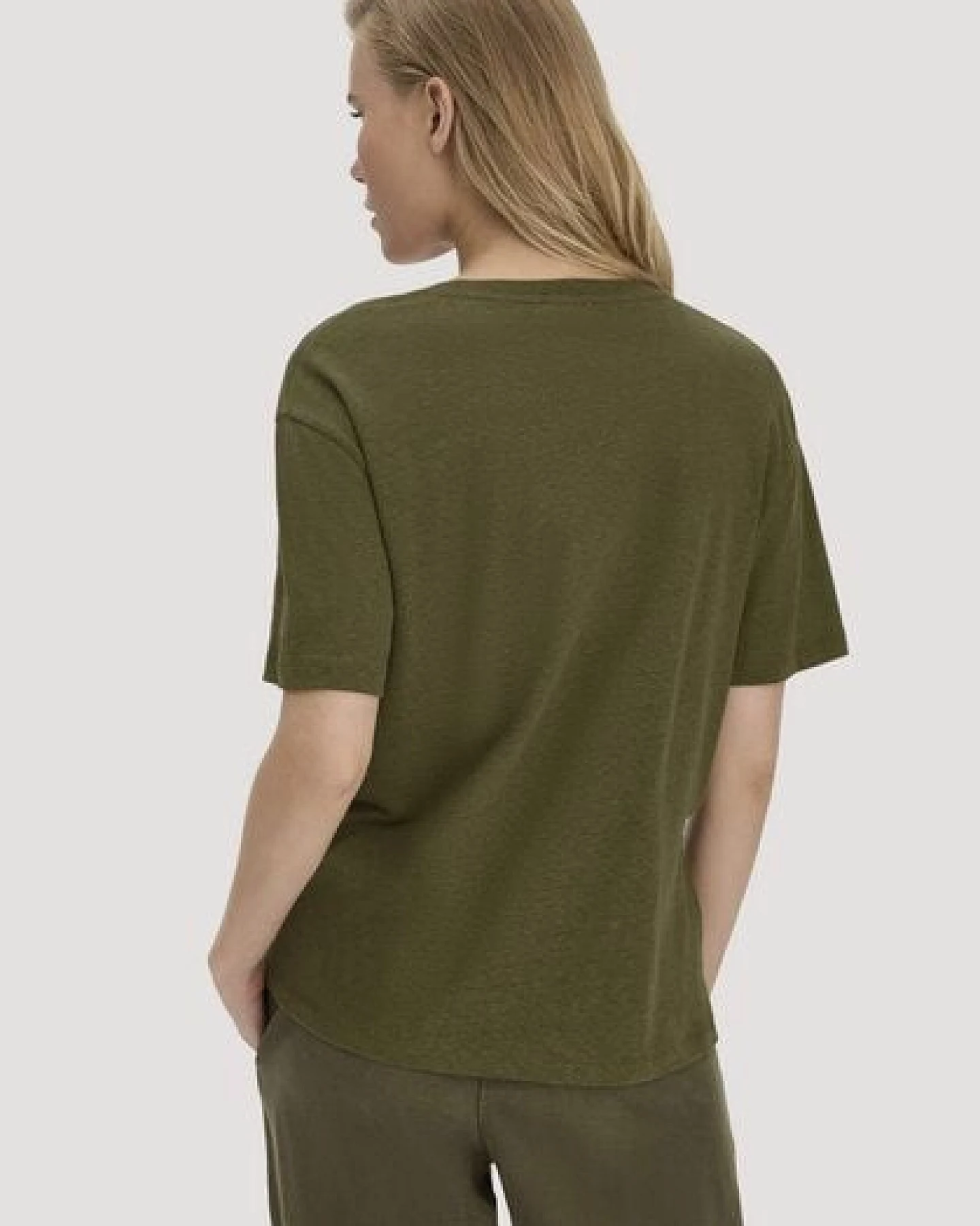 hessnatur T-Shirt Oversize aus Leinen und Bio-Baumwolle – Ansicht 2