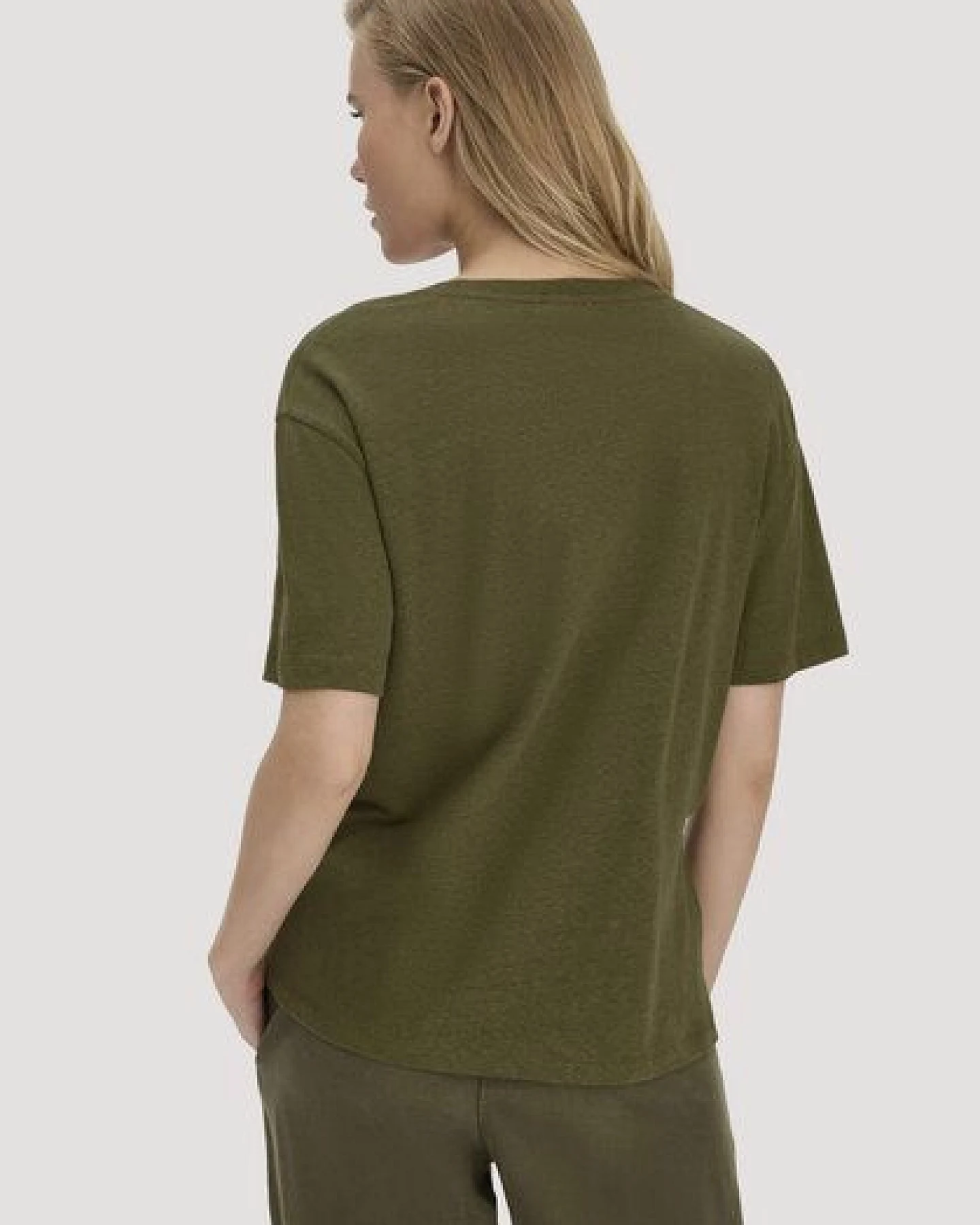 hessnatur T-Shirt Oversize aus Leinen und Bio-Baumwolle – Ansicht 2