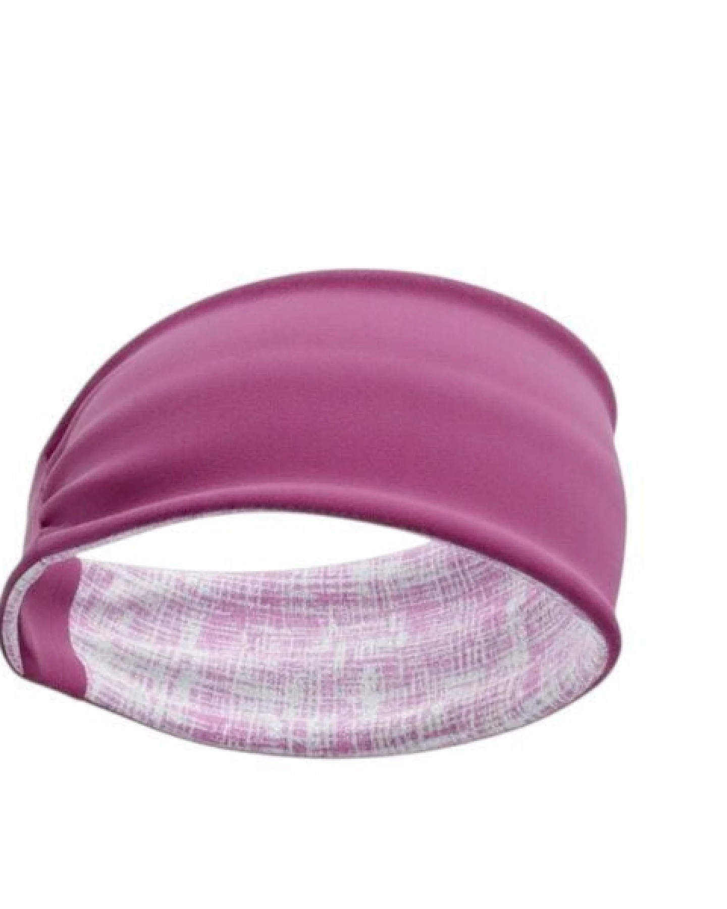 körber mode Stirnband Haarband Jersey Biobaumwolle handmade wendbar Beere & pink-grau gemustert – Ansicht 3