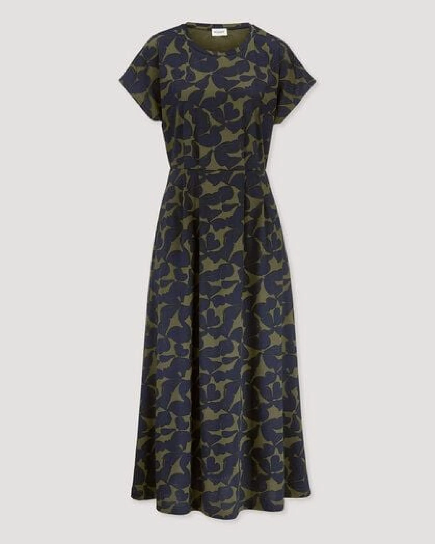 hessnatur Print Jersey Kleid Knöchellang Relaxed aus reiner Bio-Baumwolle – Ansicht 4