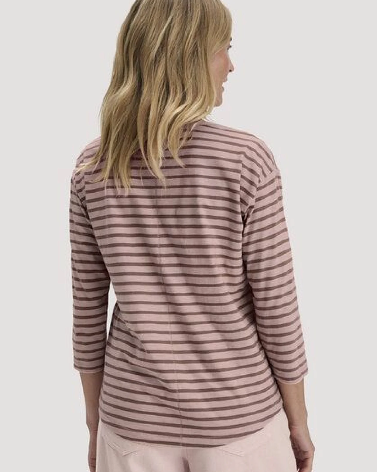 hessnatur Light Slub Streifen Longsleeve Relaxed aus reiner Bio-Baumwolle – Ansicht 2