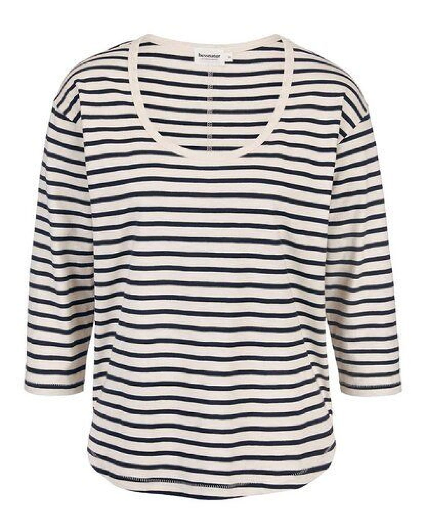 hessnatur Light Slub Streifen Longsleeve Relaxed aus reiner Bio-Baumwolle – Ansicht 3